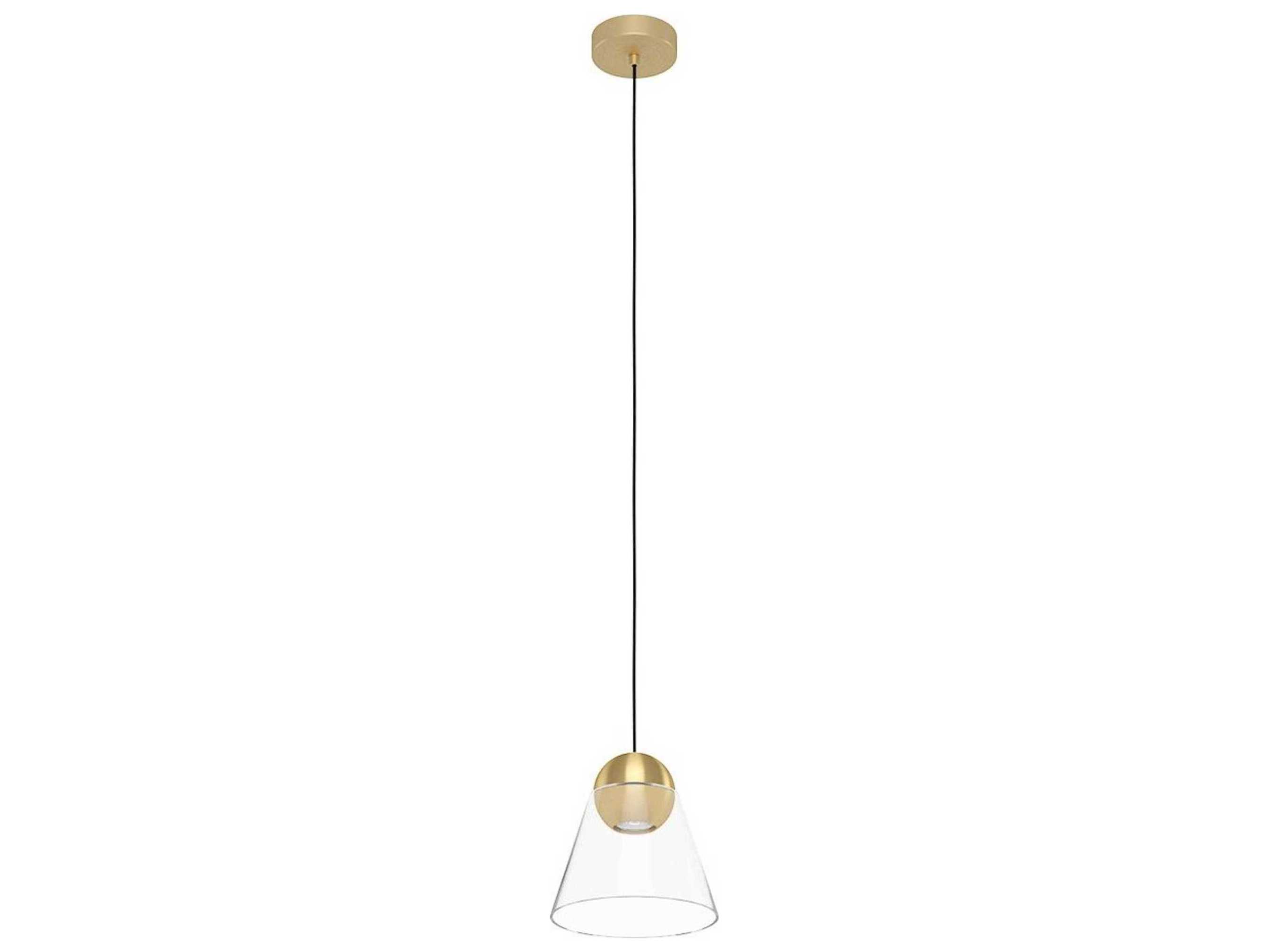 Eglo Cerasella 1-Light Brushed Brass Mini Pendant