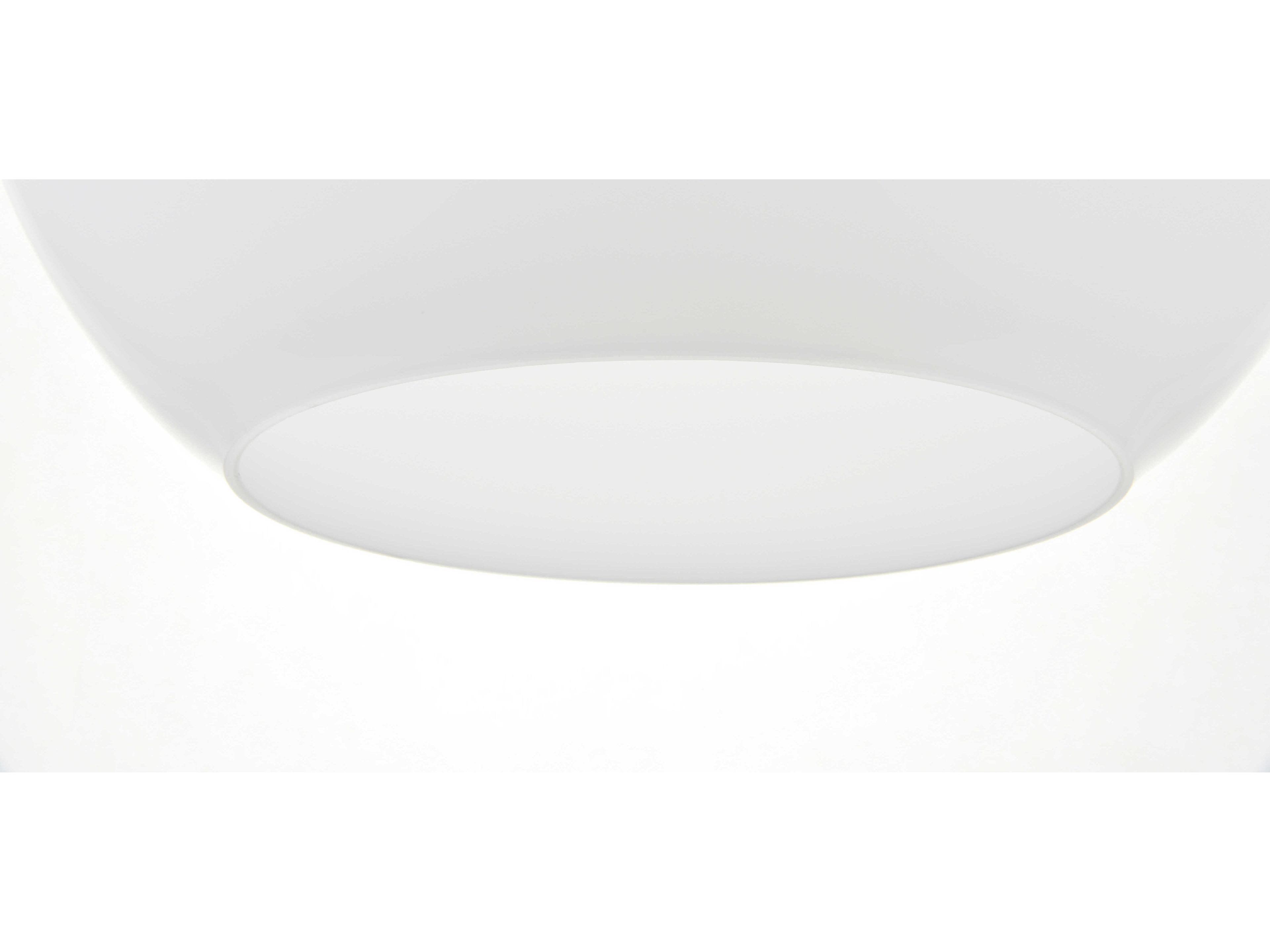 Elegant Lighting Baxter 1-Light Chrome And Frosted White Glass Globe Pendant