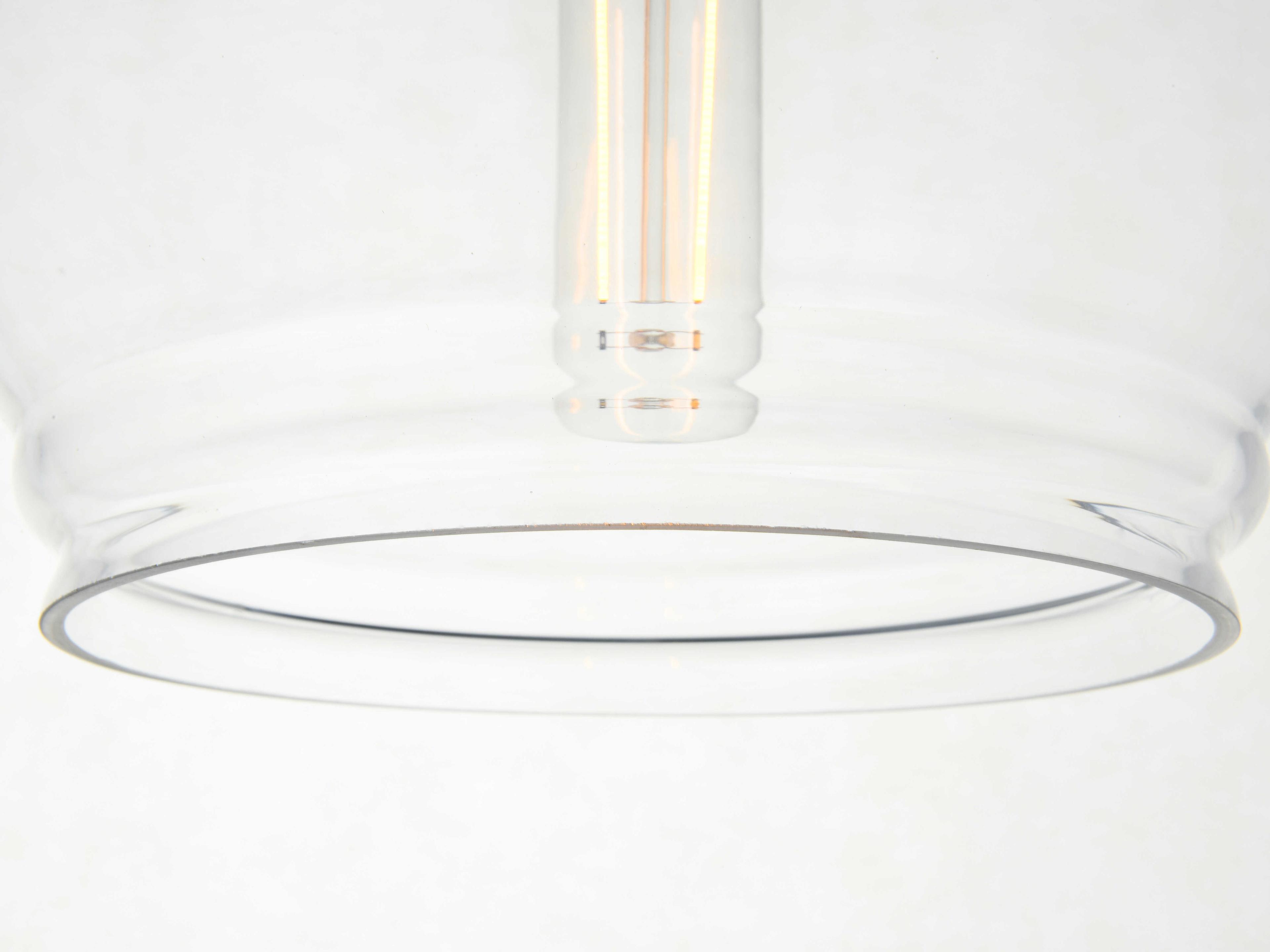 Elegant Lighting Kenna 1-Light Black Glass Globe Mini Pendant