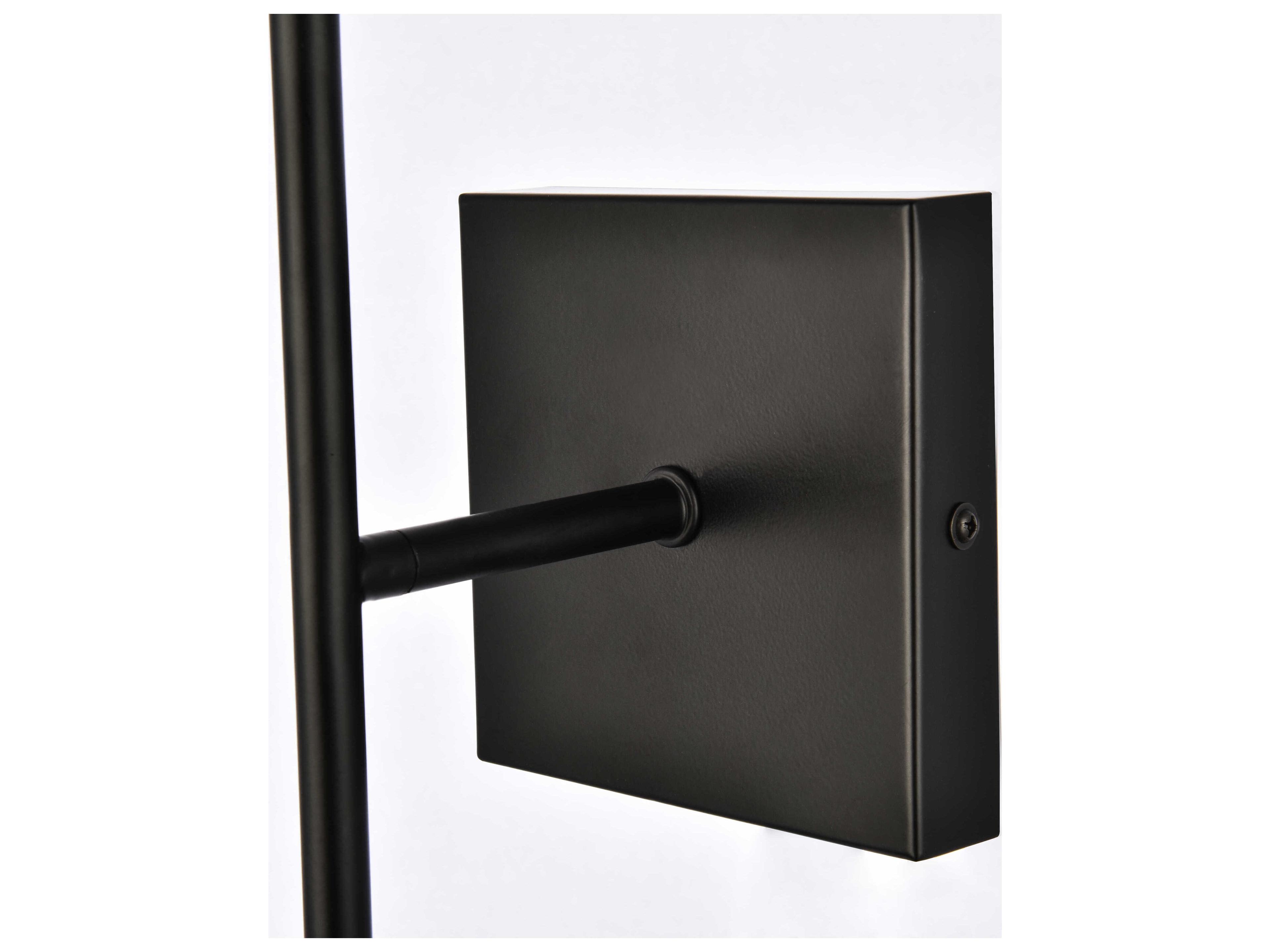 Elegant Lighting Neri 2-Light Black And Clear Glass Wall Sconce