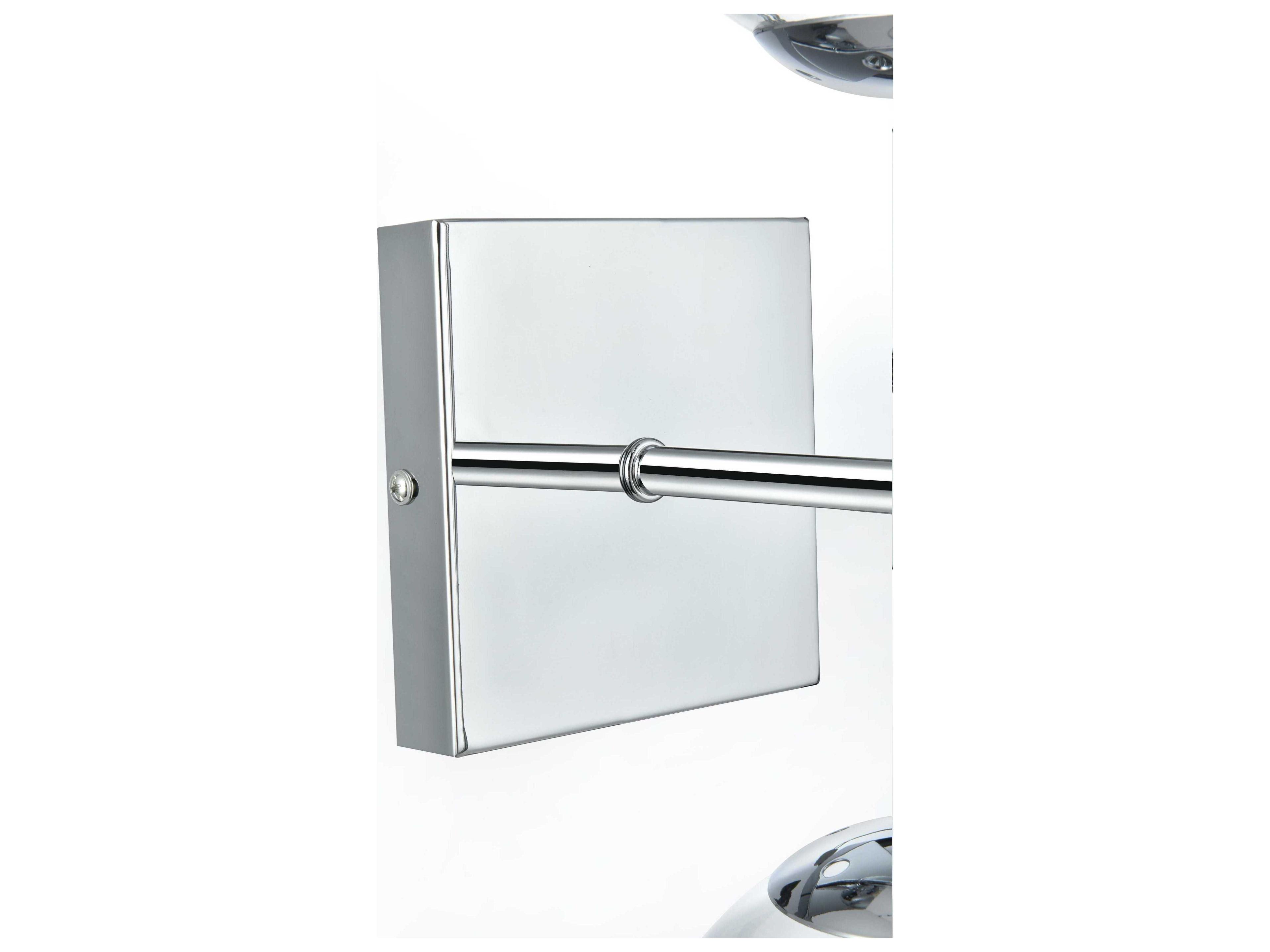 Elegant Lighting Neri 2-Light Chrome Wall Sconce