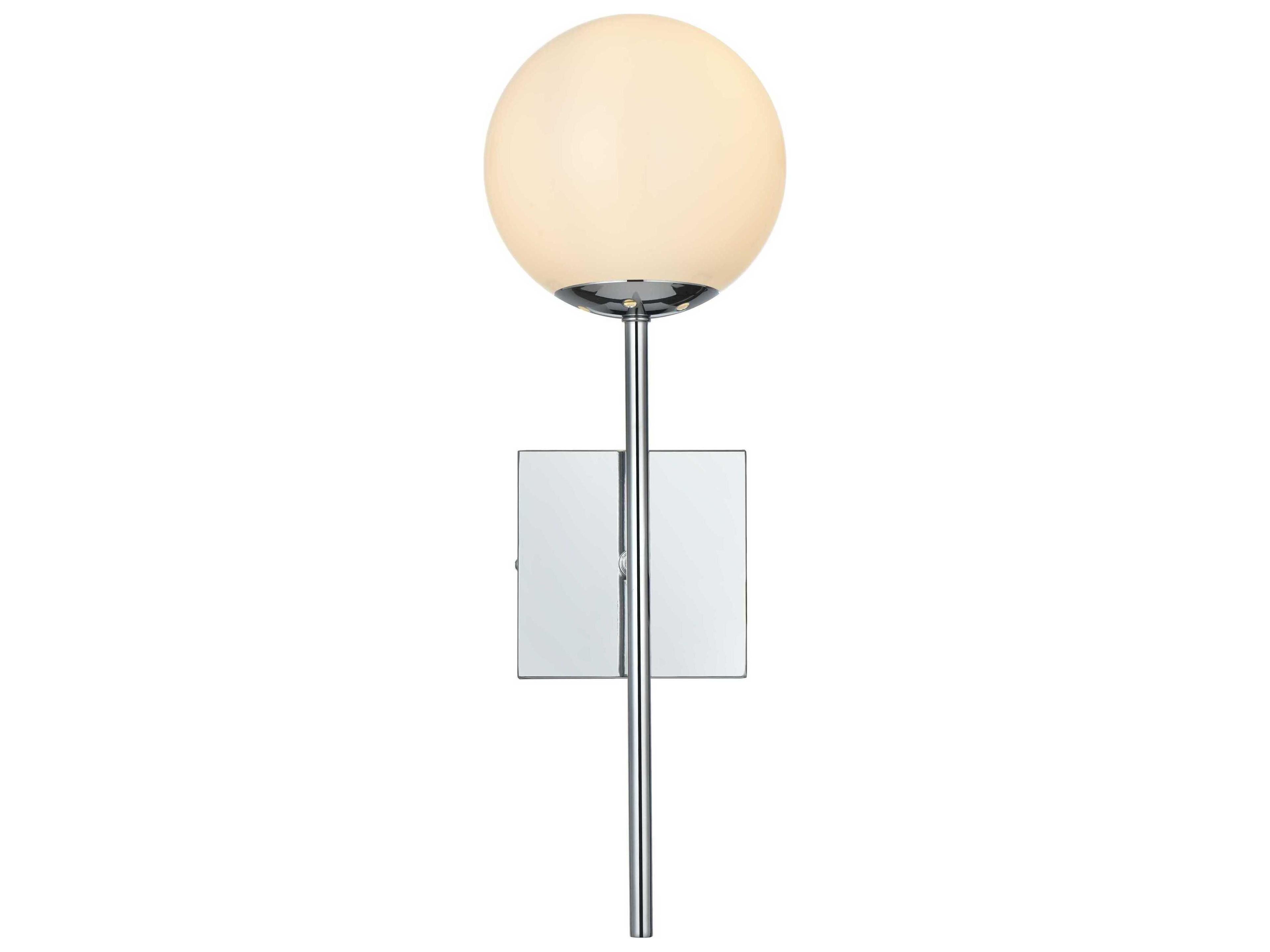 Elegant Lighting Neri 1-Light Chrome Wall Sconce