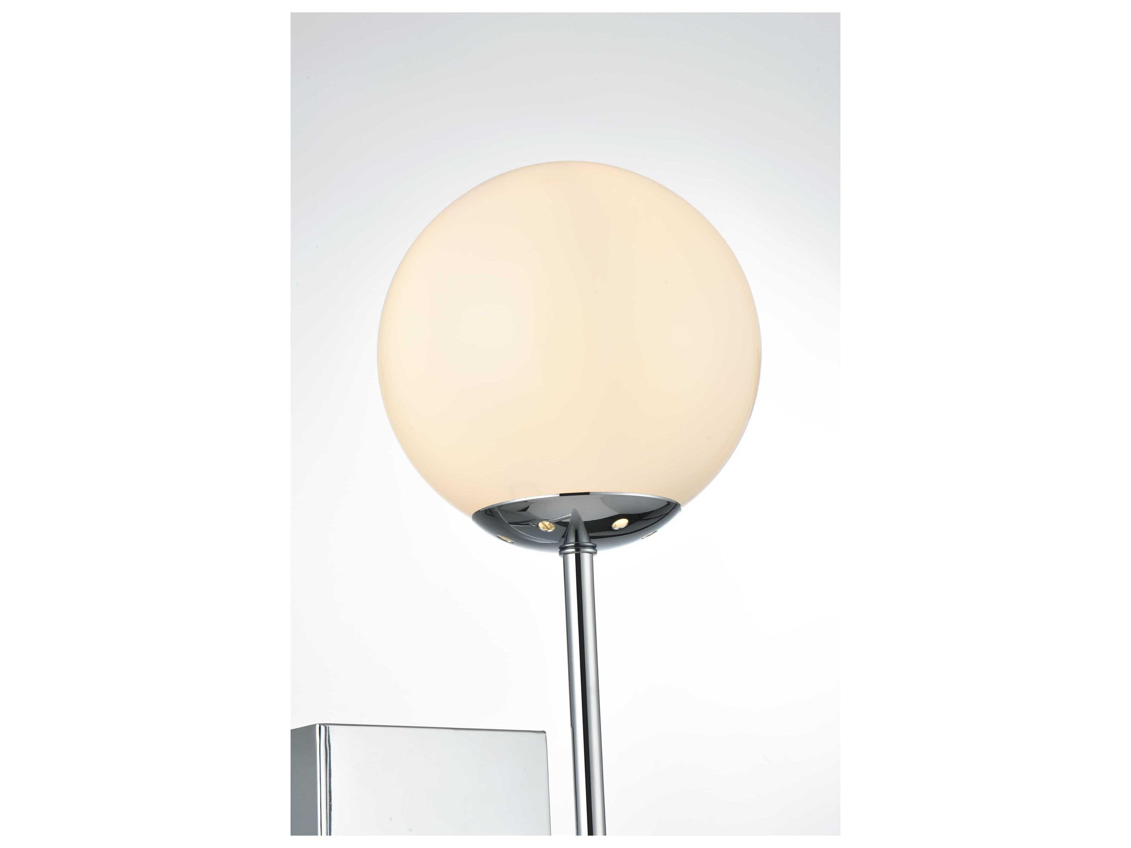 Elegant Lighting Neri 1-Light Chrome Wall Sconce