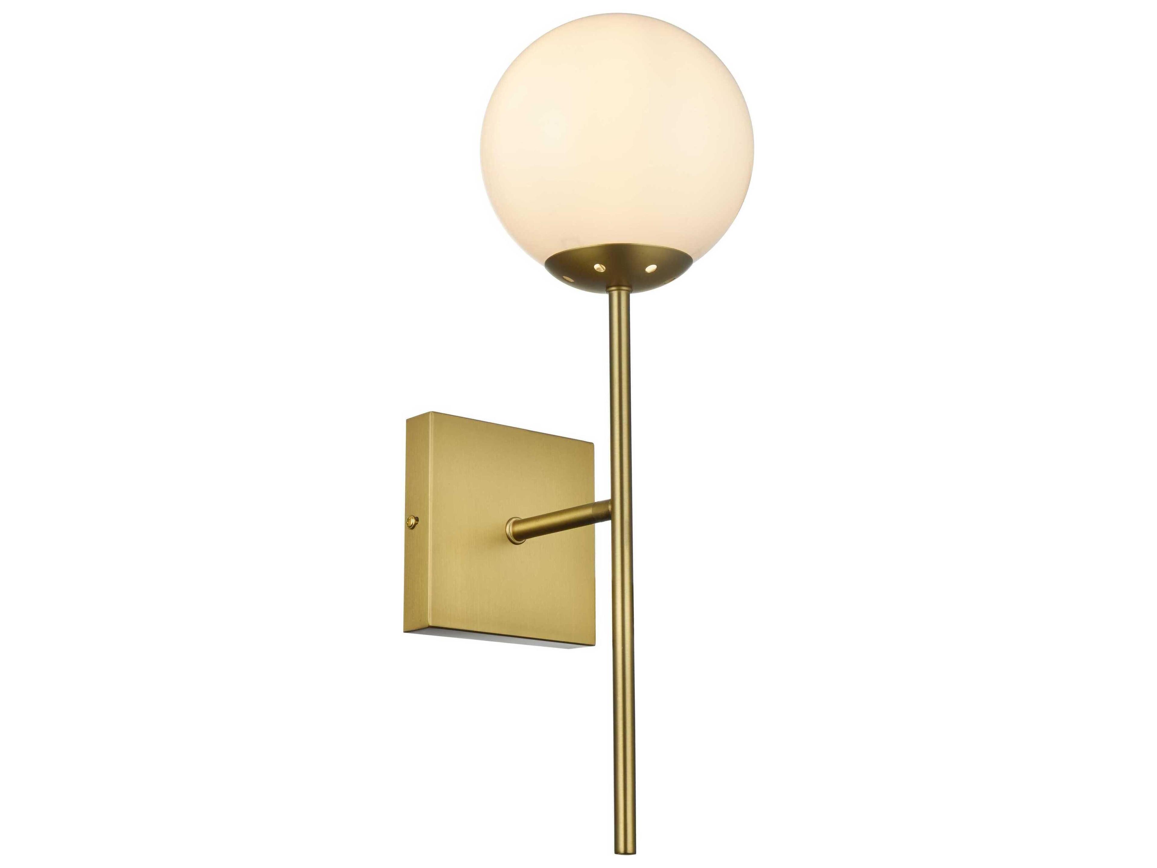 Elegant Lighting Neri 1-Light Satin Gold Wall Sconce