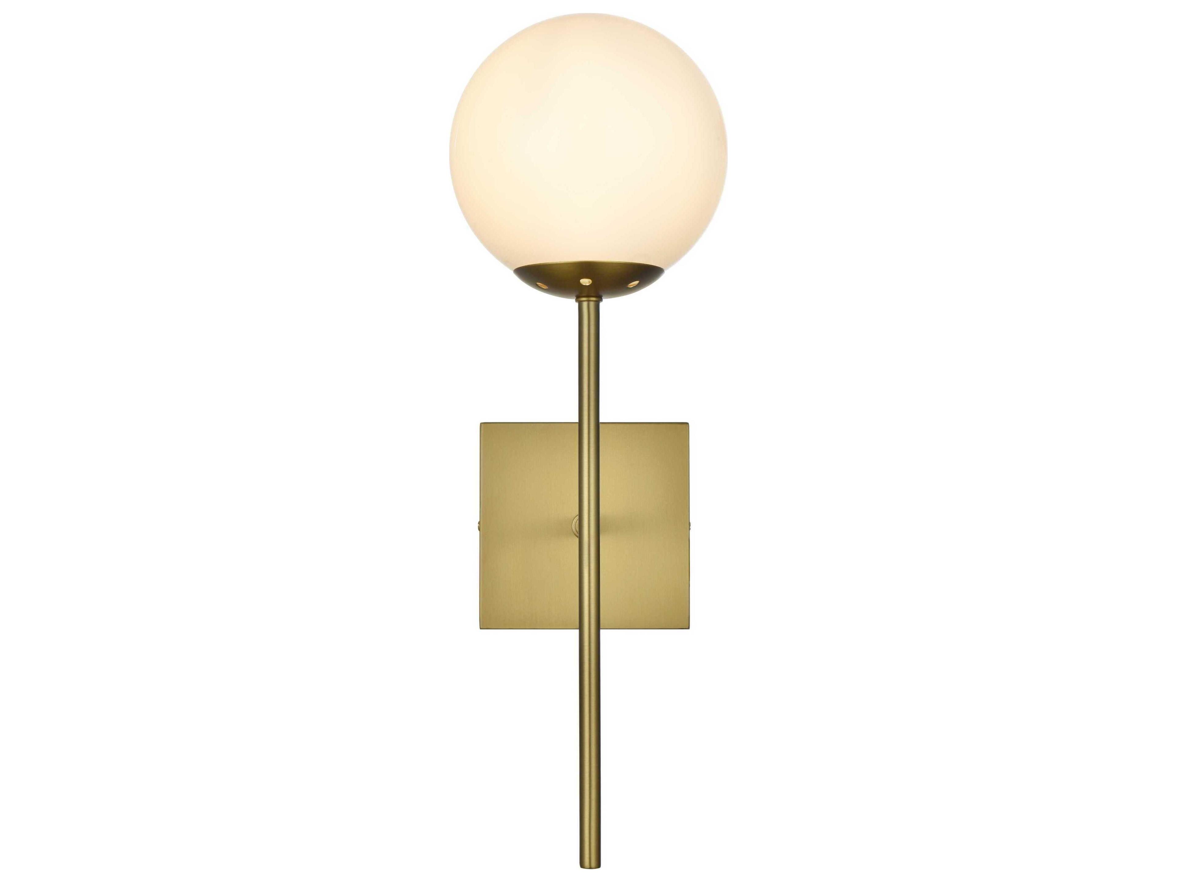 Elegant Lighting Neri 1-Light Satin Gold Wall Sconce