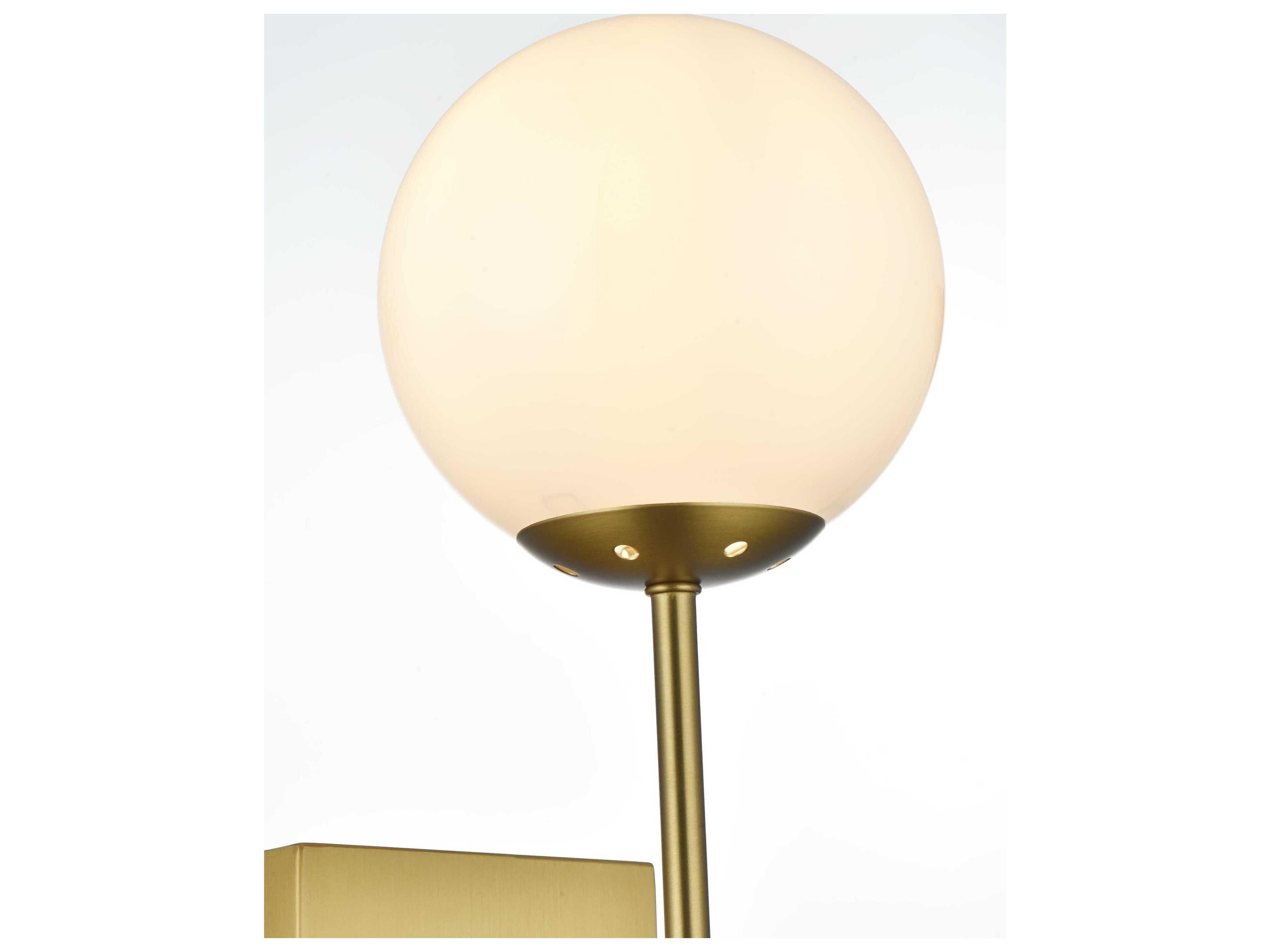 Elegant Lighting Neri 1-Light Satin Gold Wall Sconce