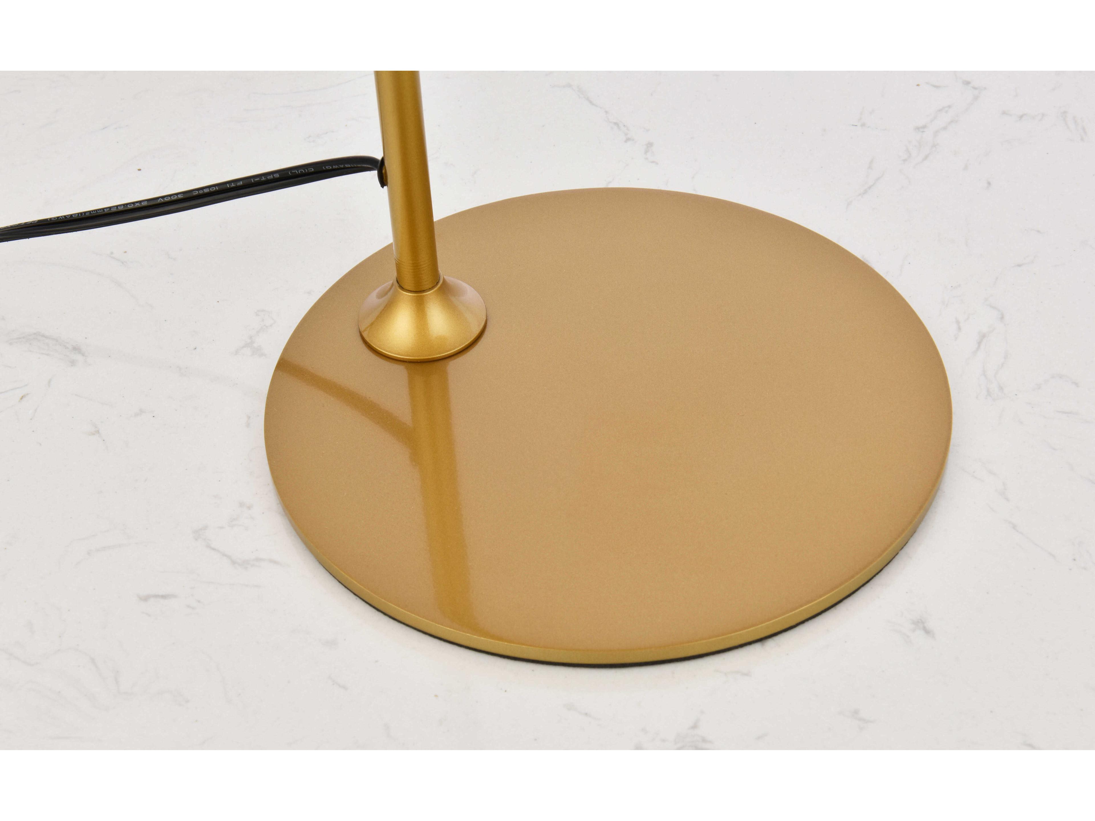 Elegant Lighting Leroy Brass Desk Lamp