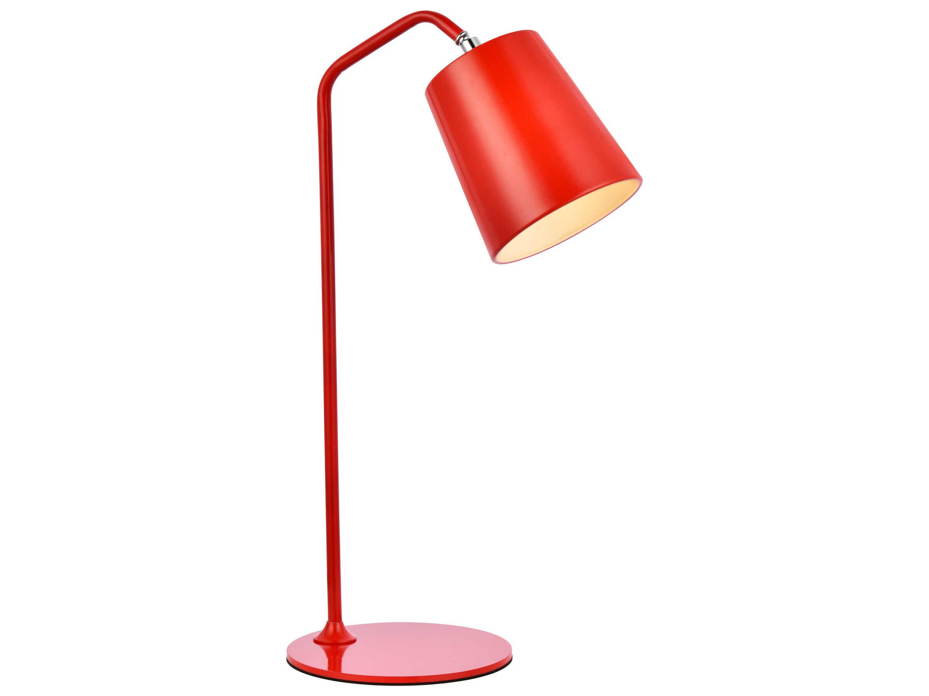 Elegant Lighting Leroy Red Desk Lamp
