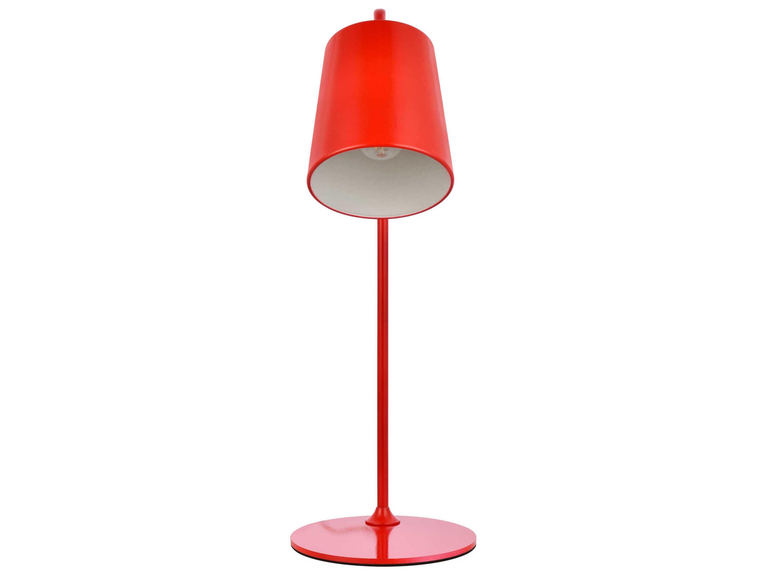 Elegant Lighting Leroy Red Desk Lamp
