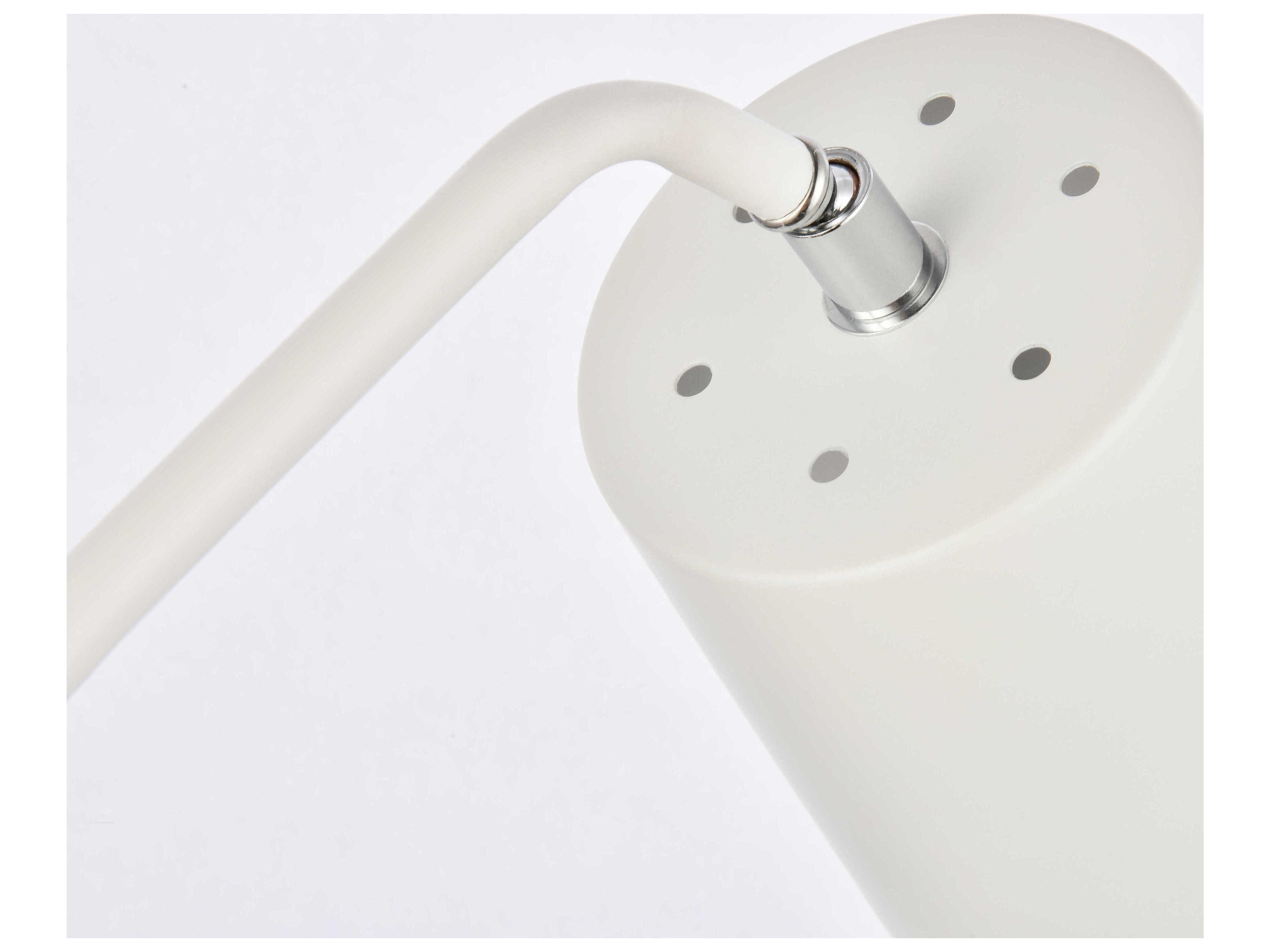 Elegant Lighting Leroy White Desk Lamp