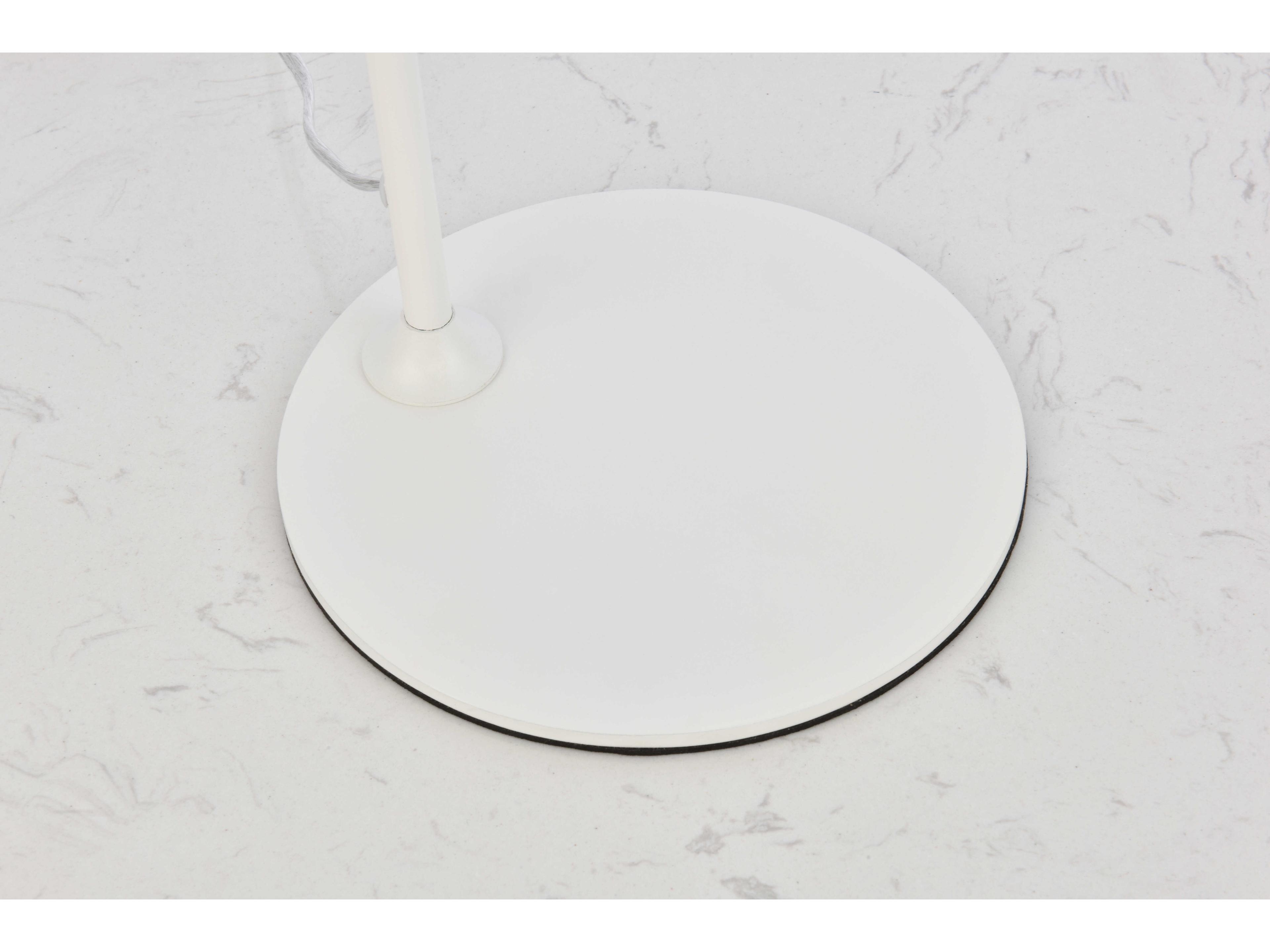 Elegant Lighting Leroy White Desk Lamp