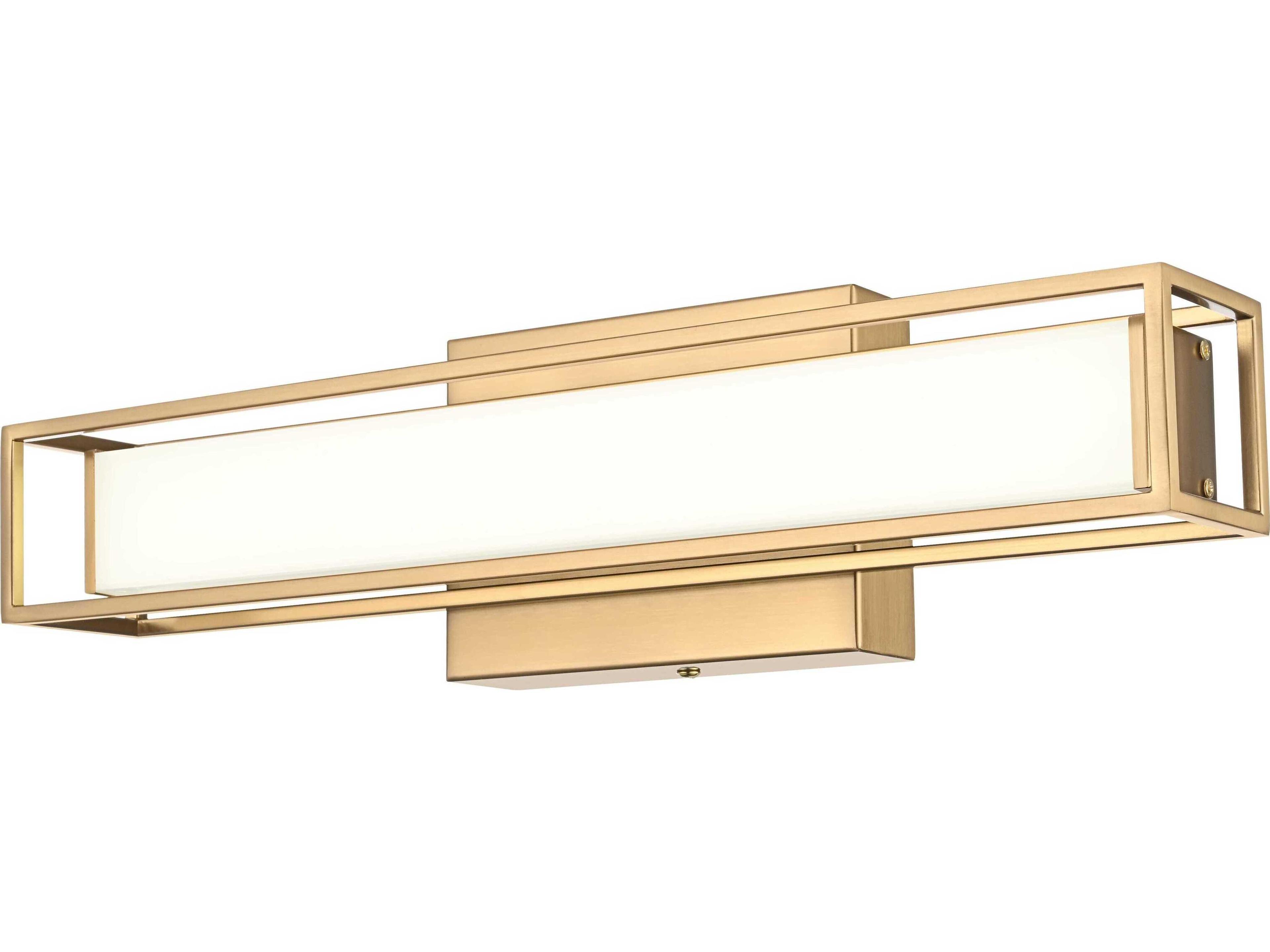 Elegant Lighting Aden 1-Light Satin Gold Vanity Light