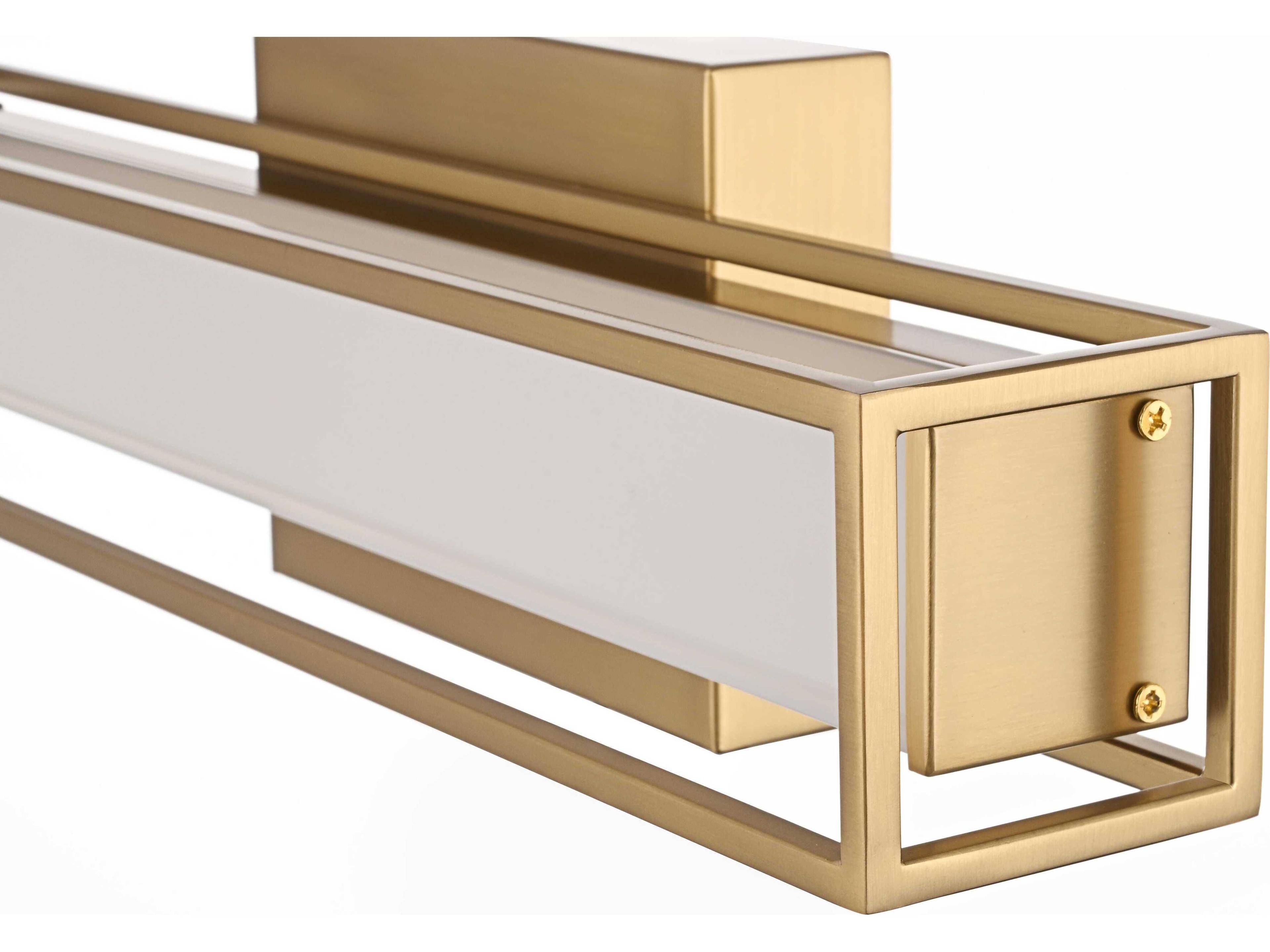 Elegant Lighting Aden 1-Light Satin Gold Vanity Light