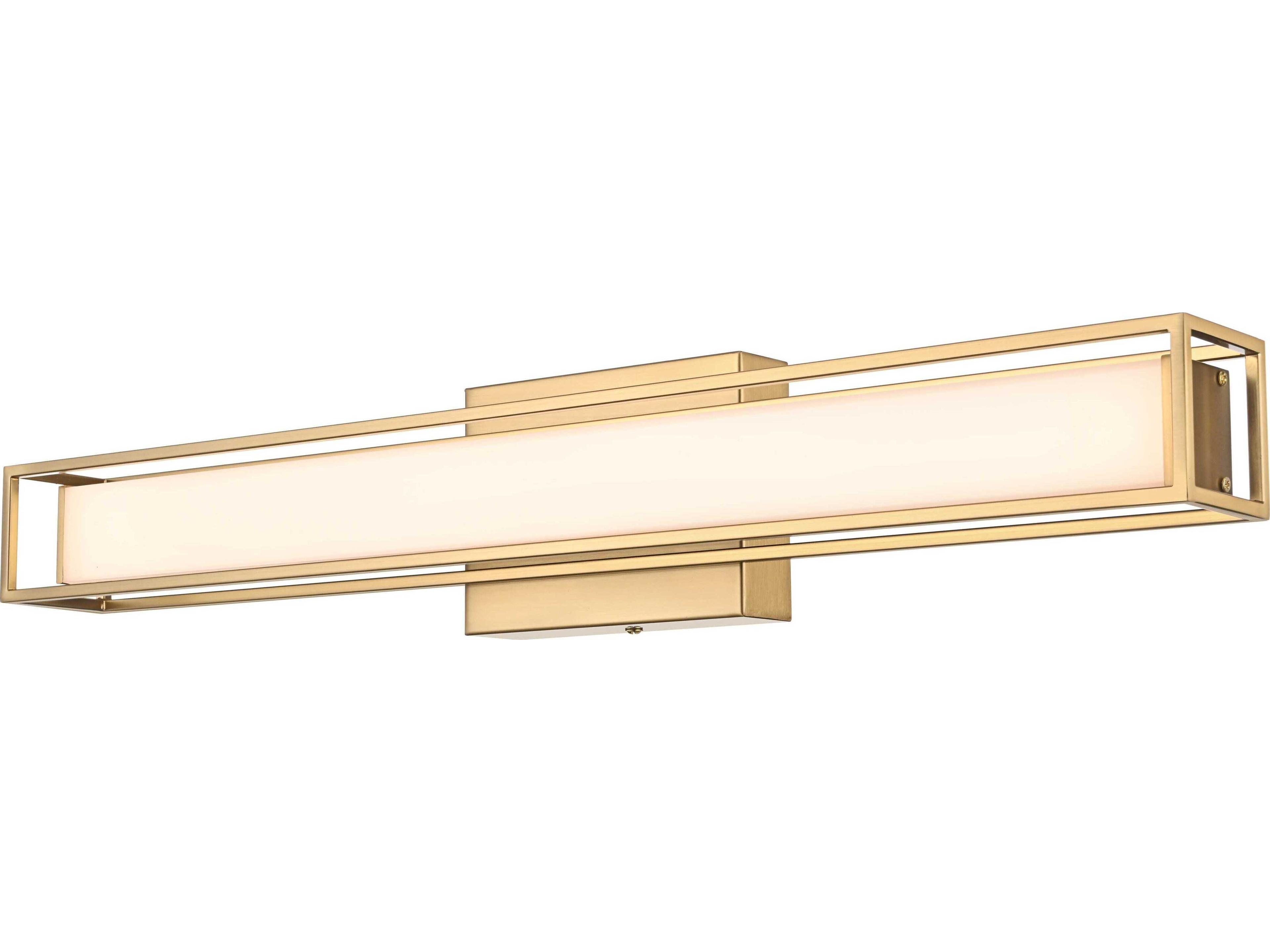 Elegant Lighting Aden 1-Light Satin Gold Vanity Light