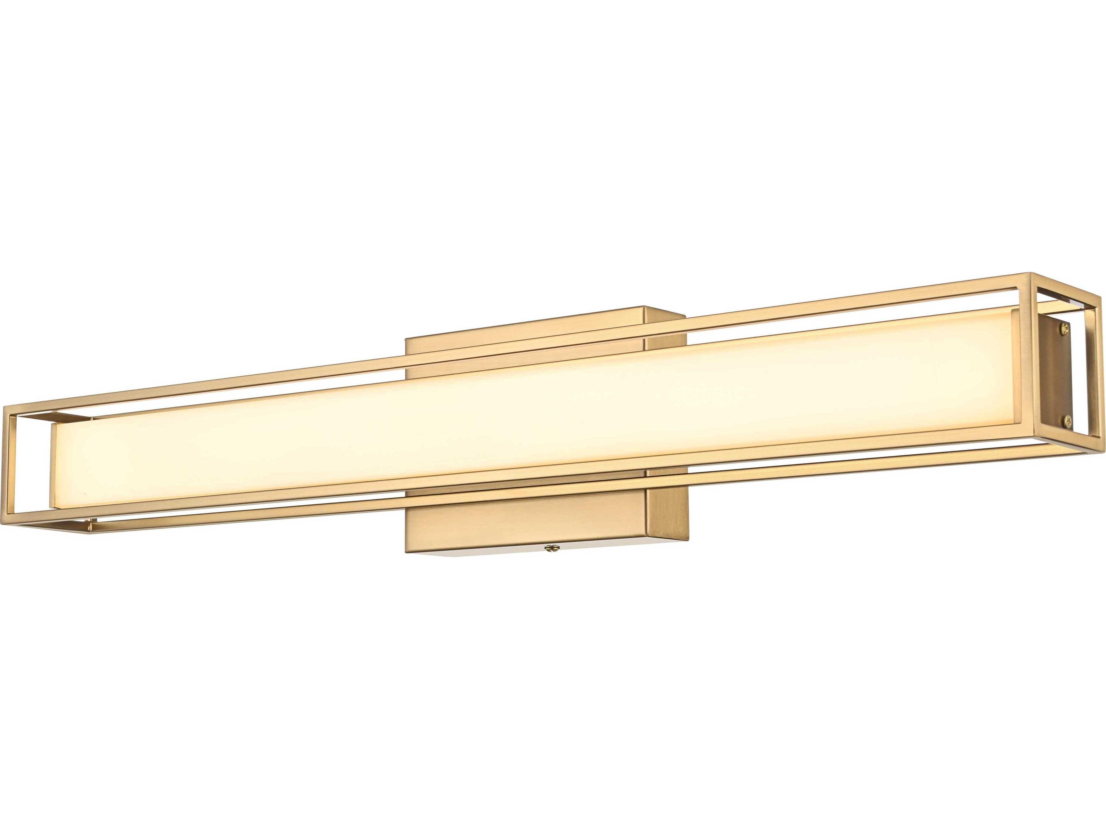 Elegant Lighting Aden 1-Light Satin Gold Vanity Light