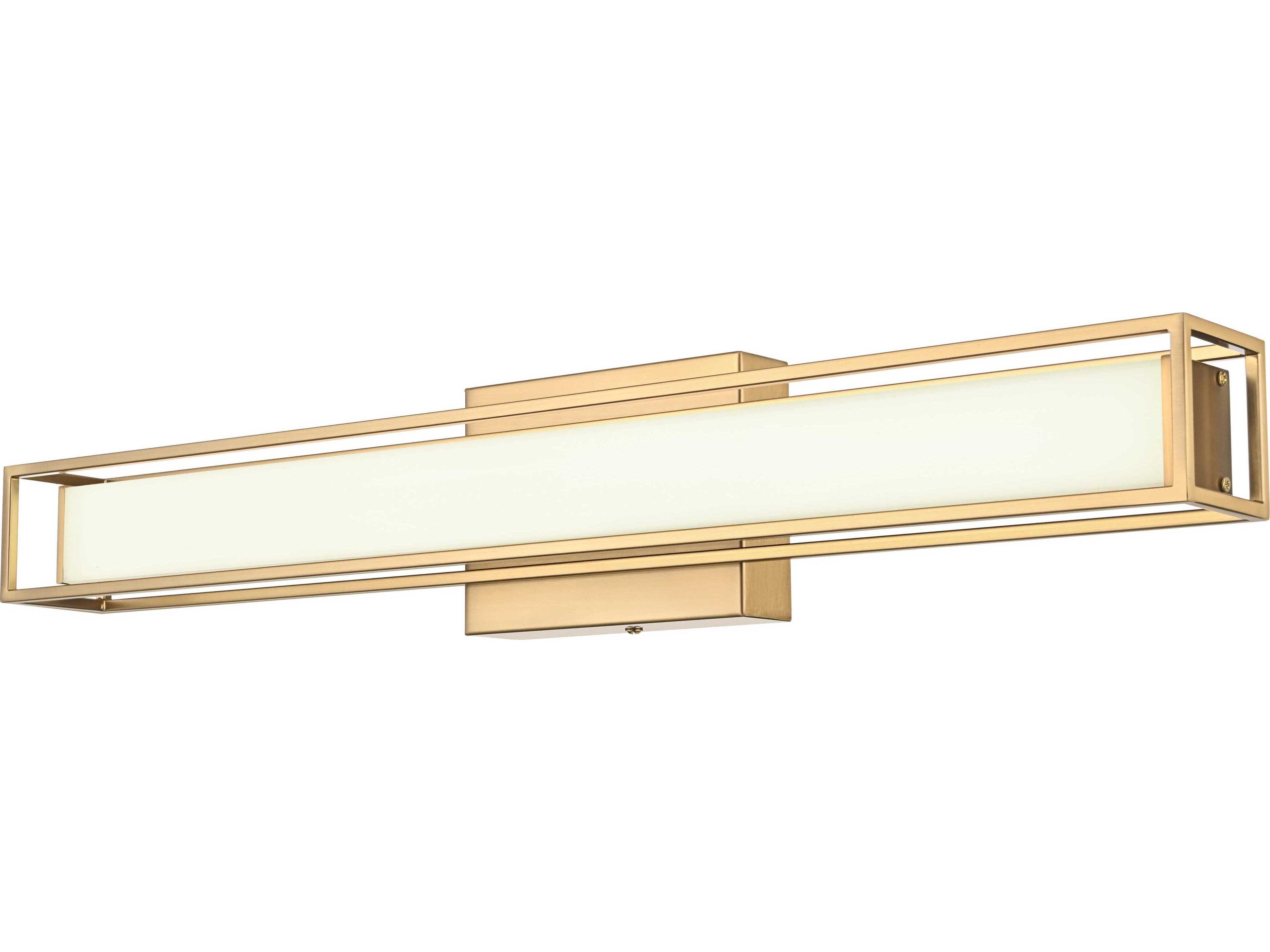 Elegant Lighting Aden 1-Light Satin Gold Vanity Light