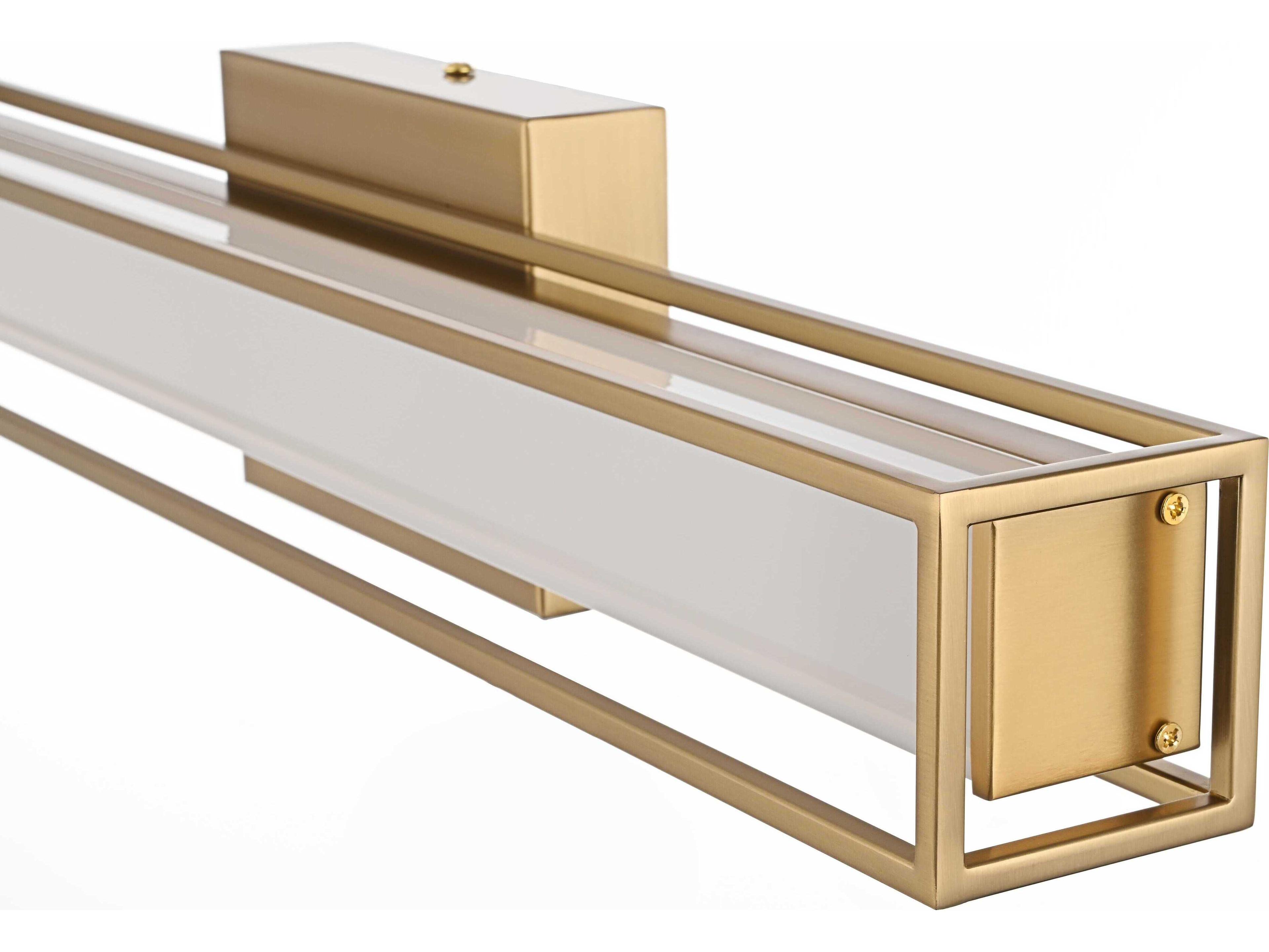 Elegant Lighting Aden 1-Light Satin Gold Vanity Light