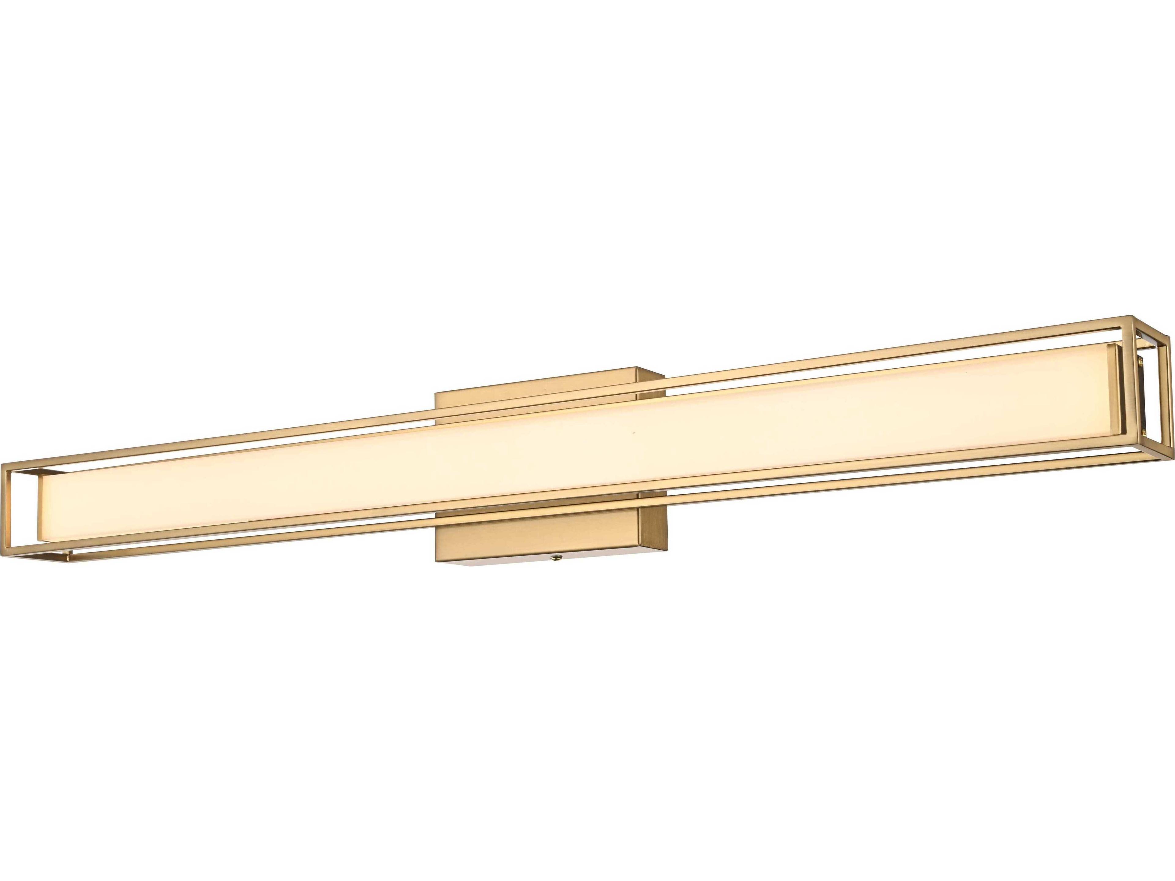 Elegant Lighting Aden 1-Light Satin Gold Vanity Light
