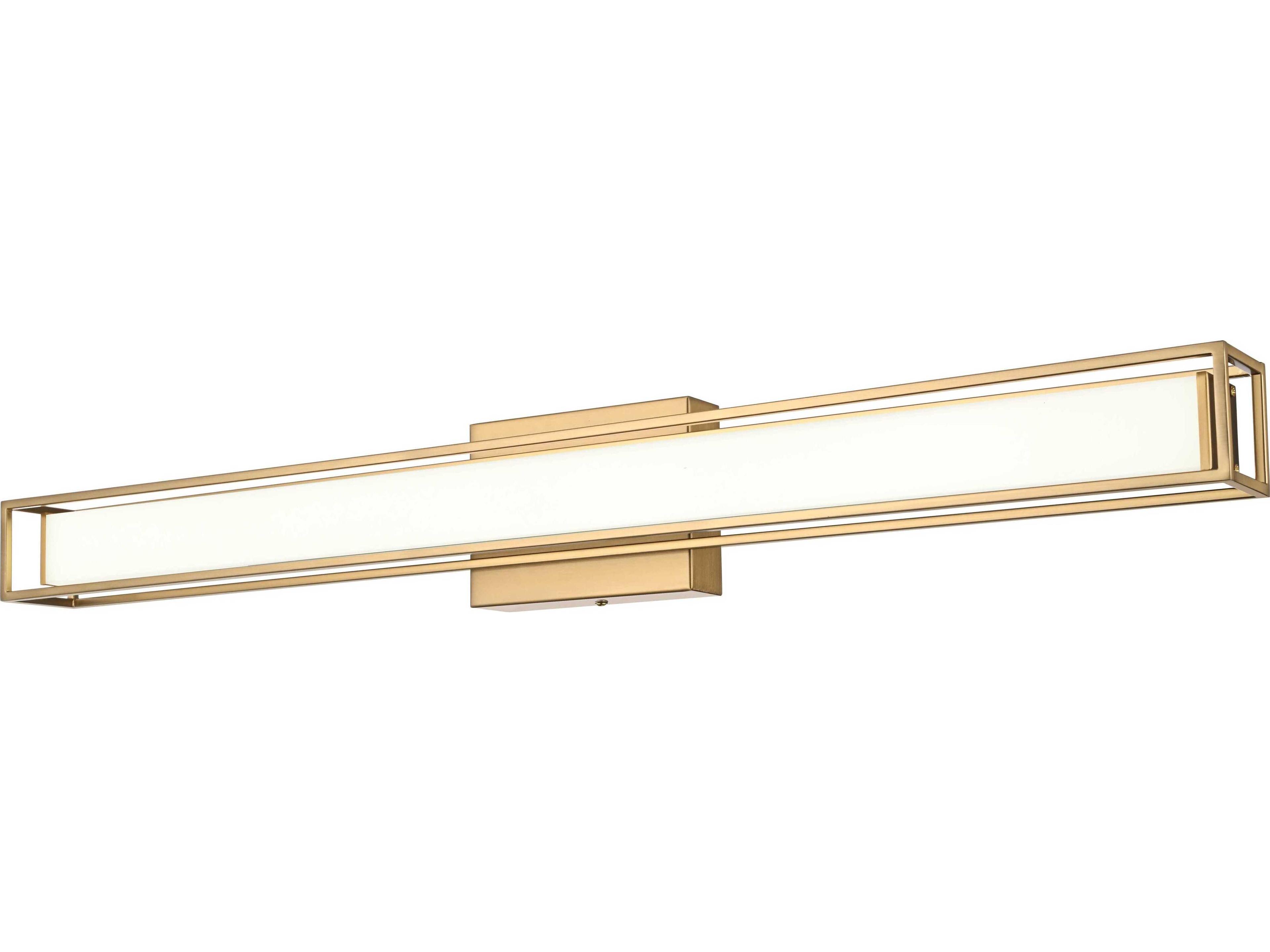 Elegant Lighting Aden 1-Light Satin Gold Vanity Light