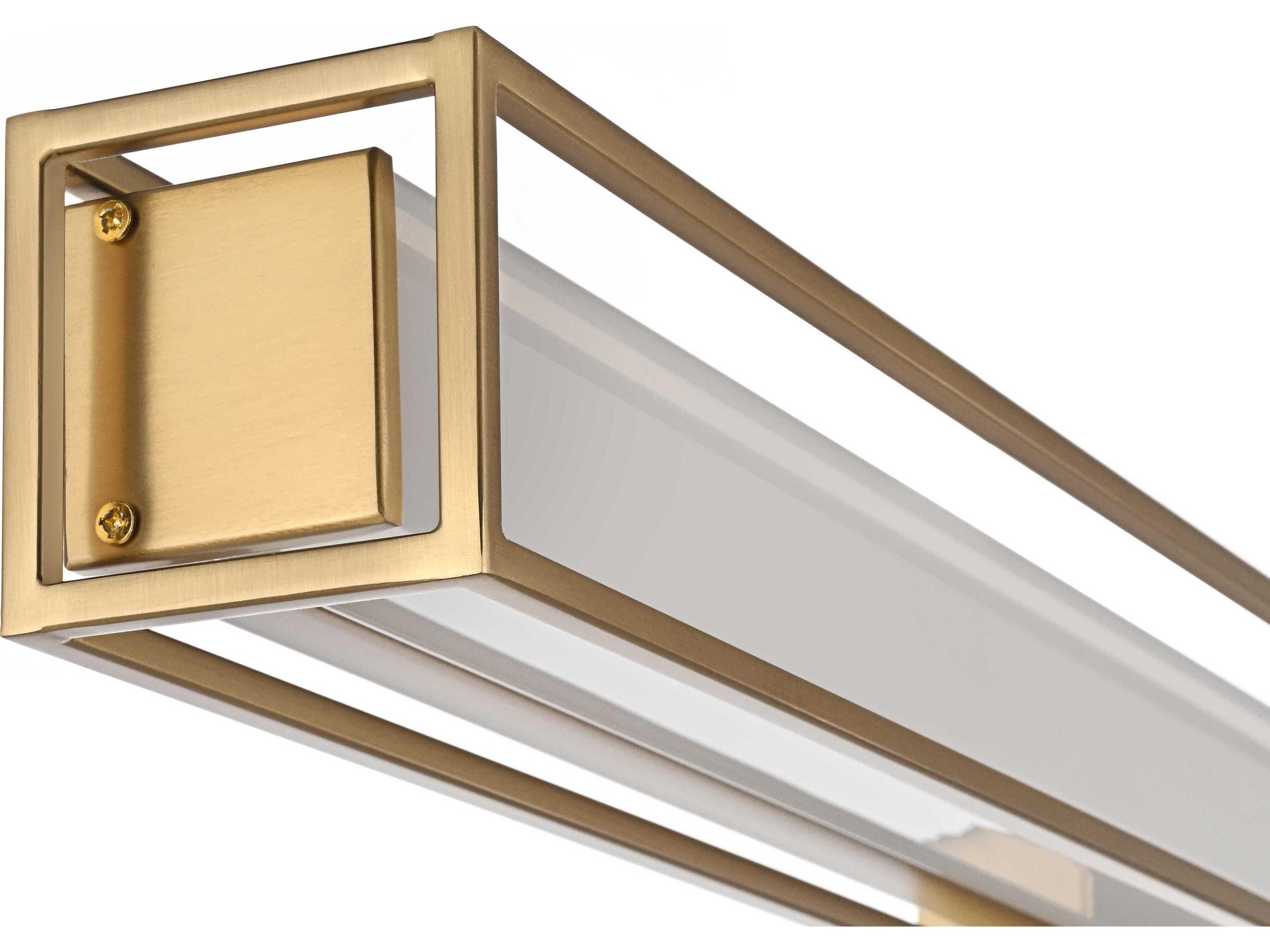 Elegant Lighting Aden 1-Light Satin Gold Vanity Light