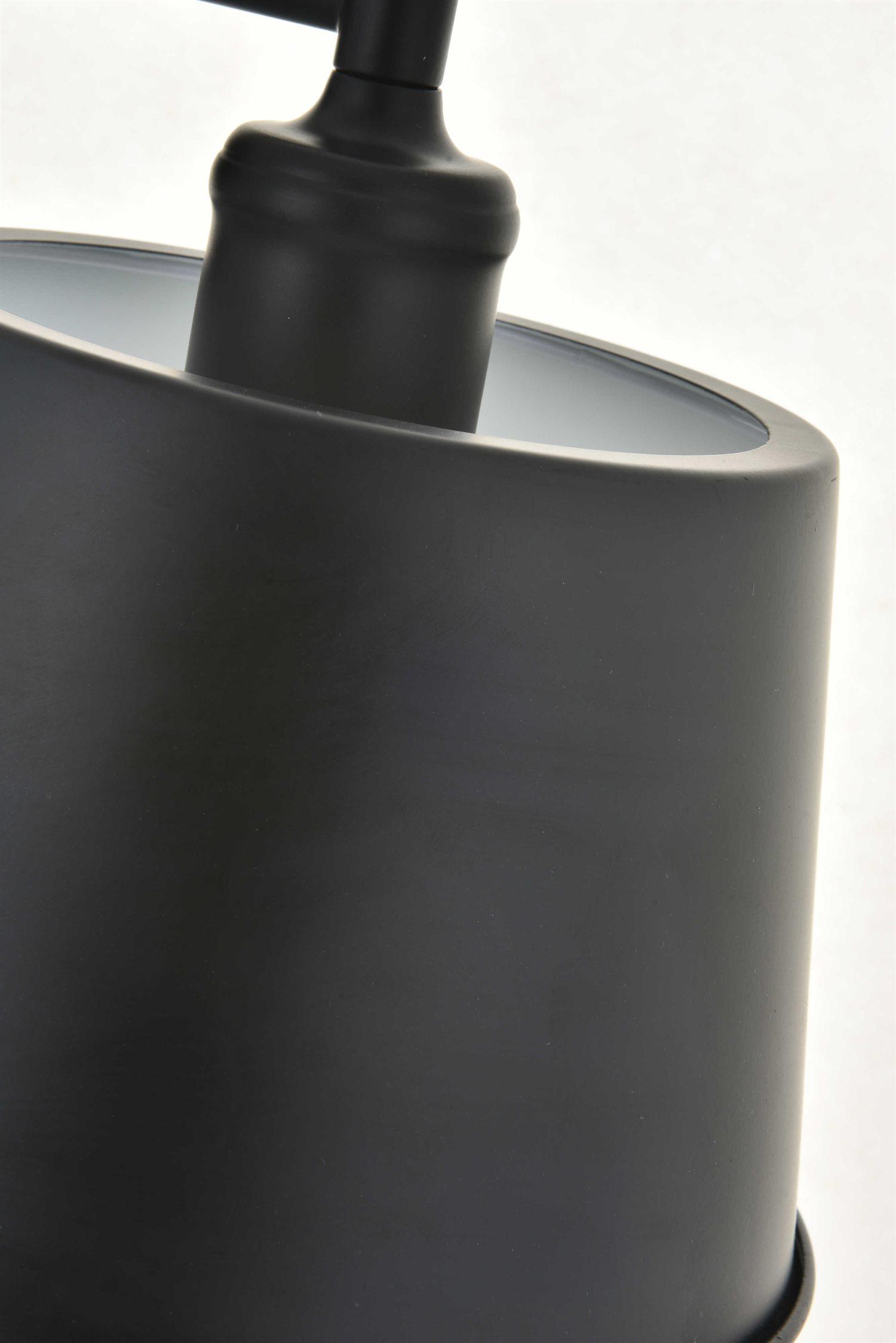 Elegant Lighting Nota 1-Light Black Wall Sconce