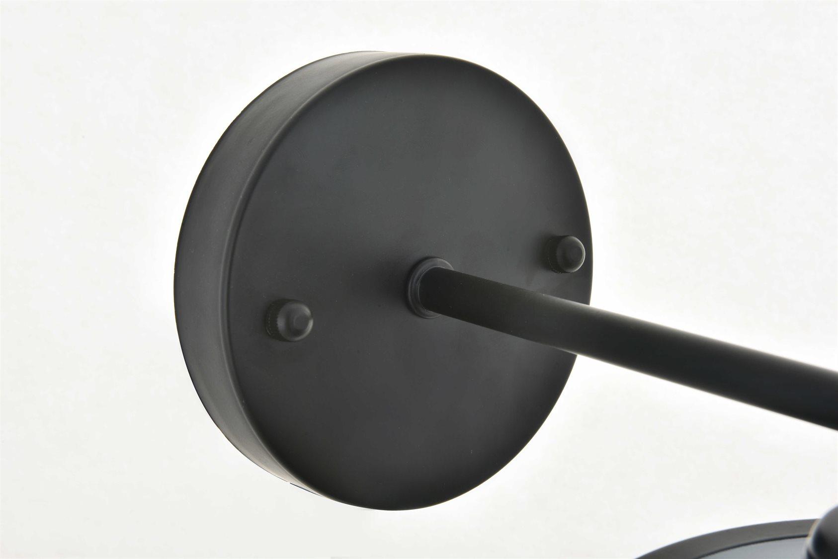 Elegant Lighting Nota 1-Light Black Wall Sconce