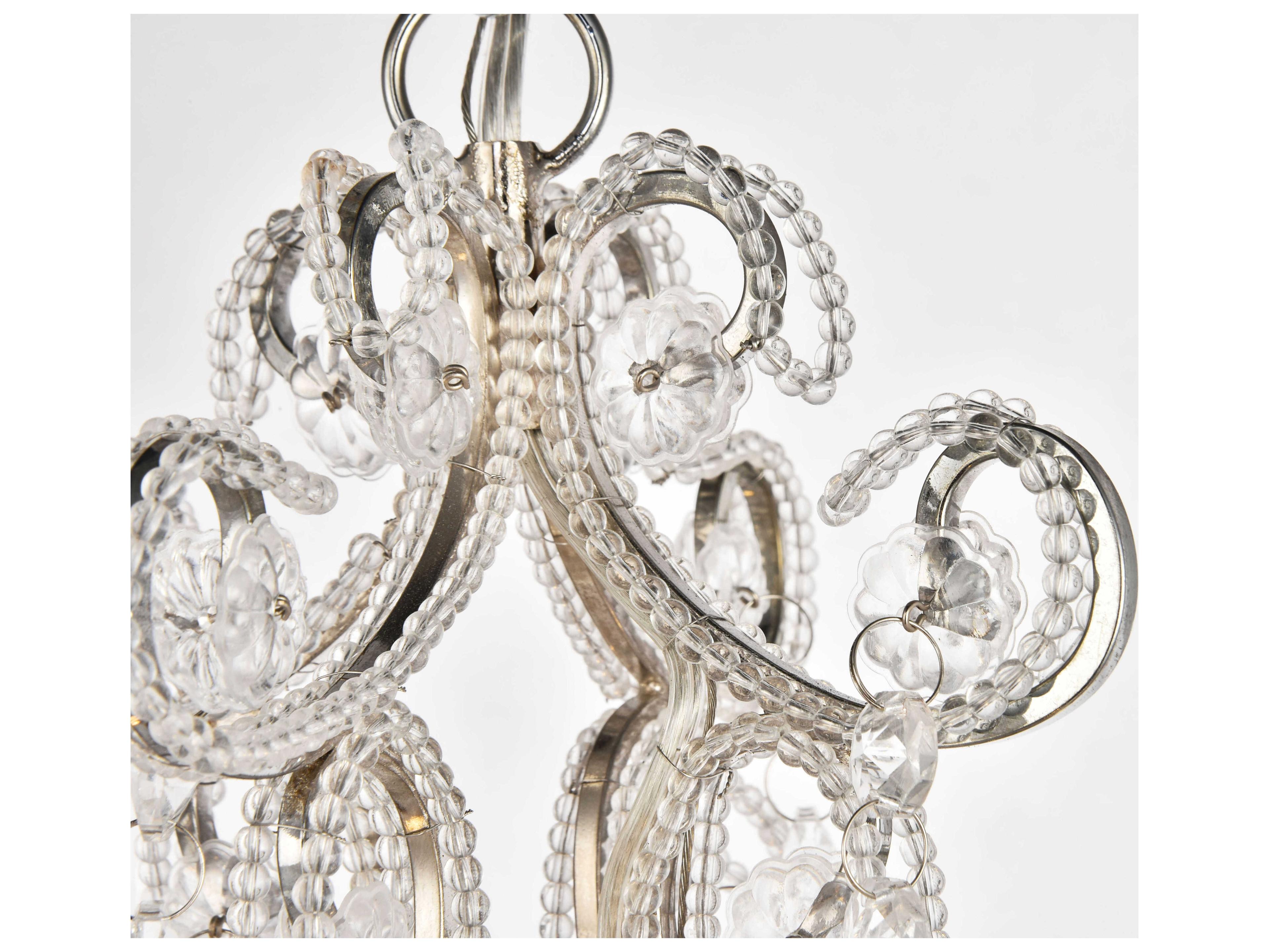 Elegant Lighting Kato 4-Light Chrome Crystal Chandelier