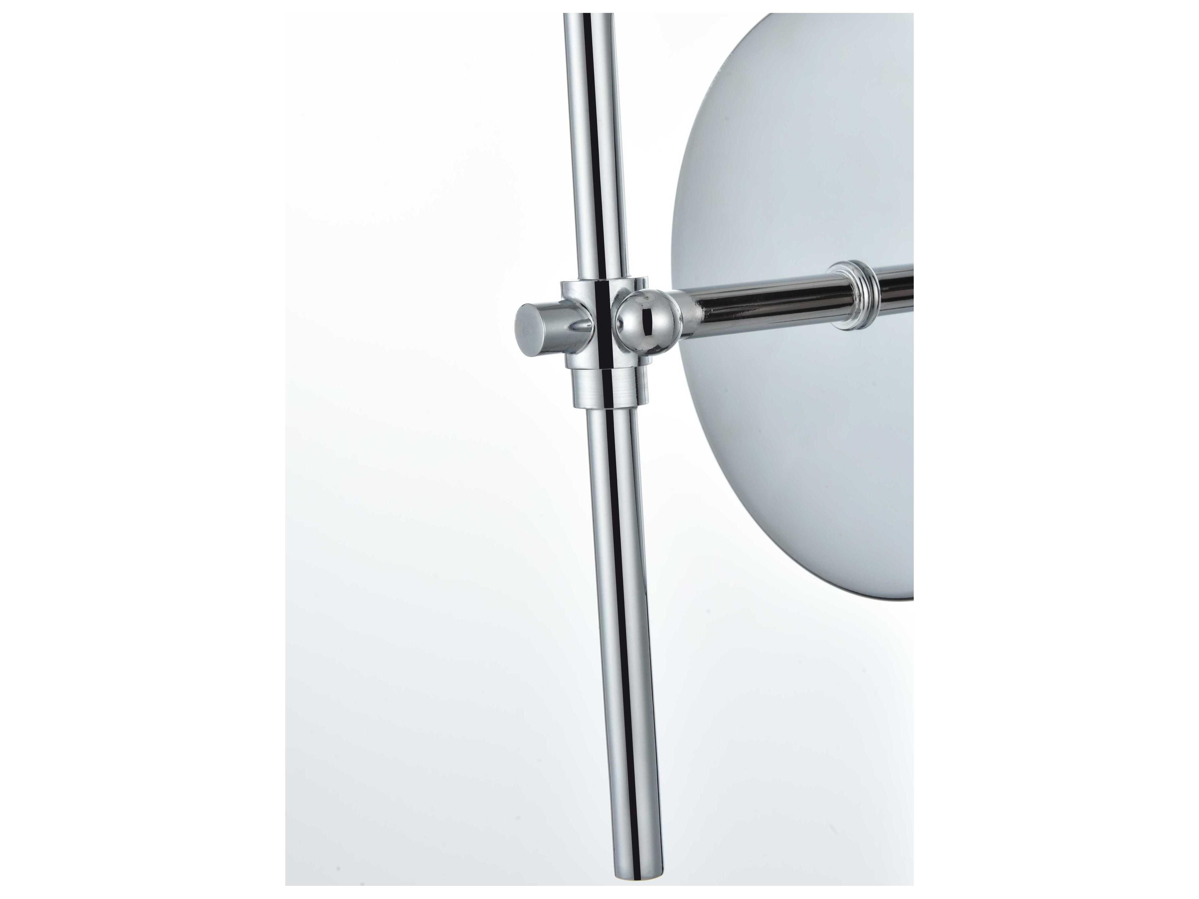Elegant Lighting Mel 1-Light Chrome Wall Sconce