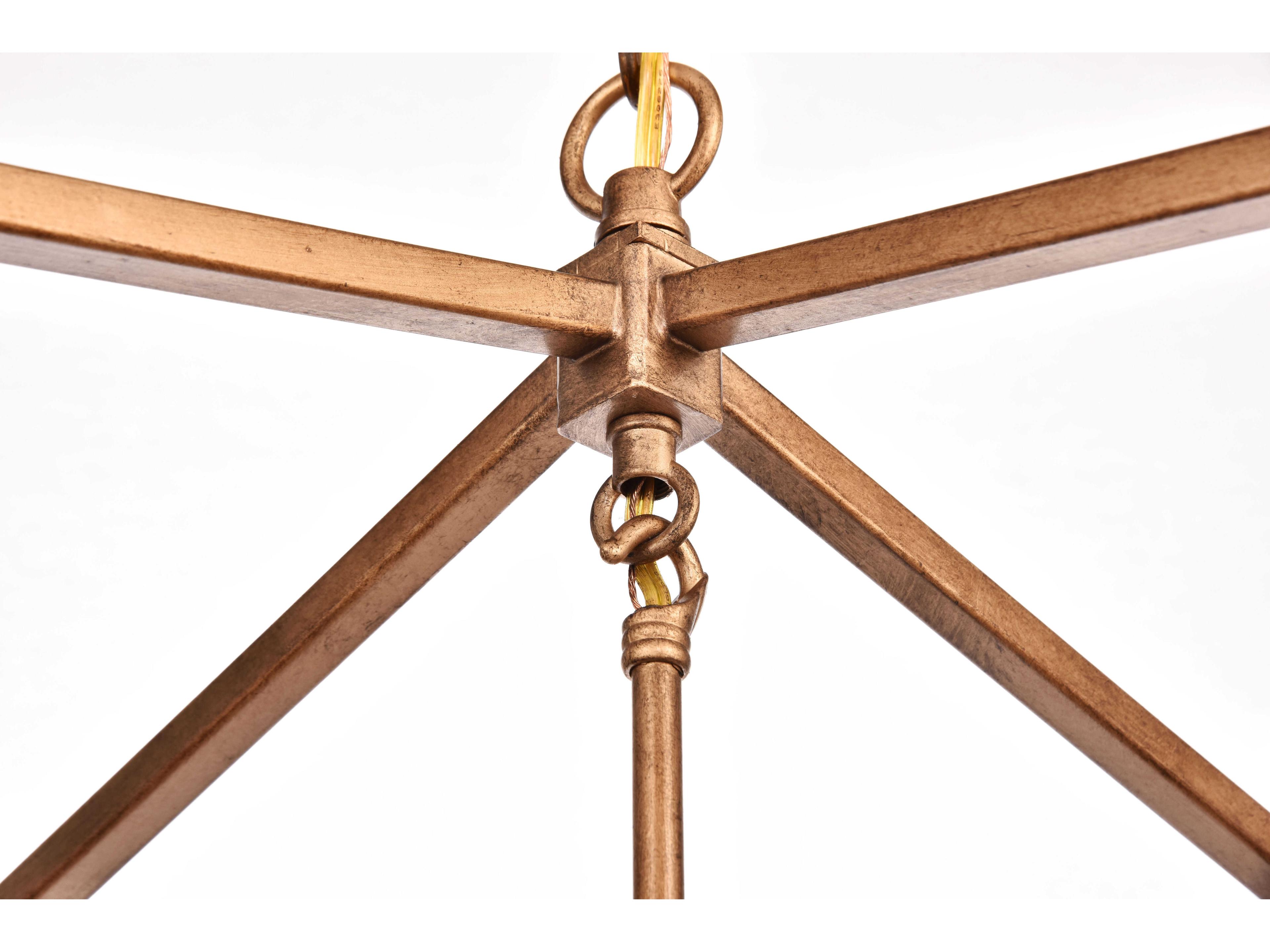 Elegant Lighting Maddox 4-Light Vintage Gold Chandelier