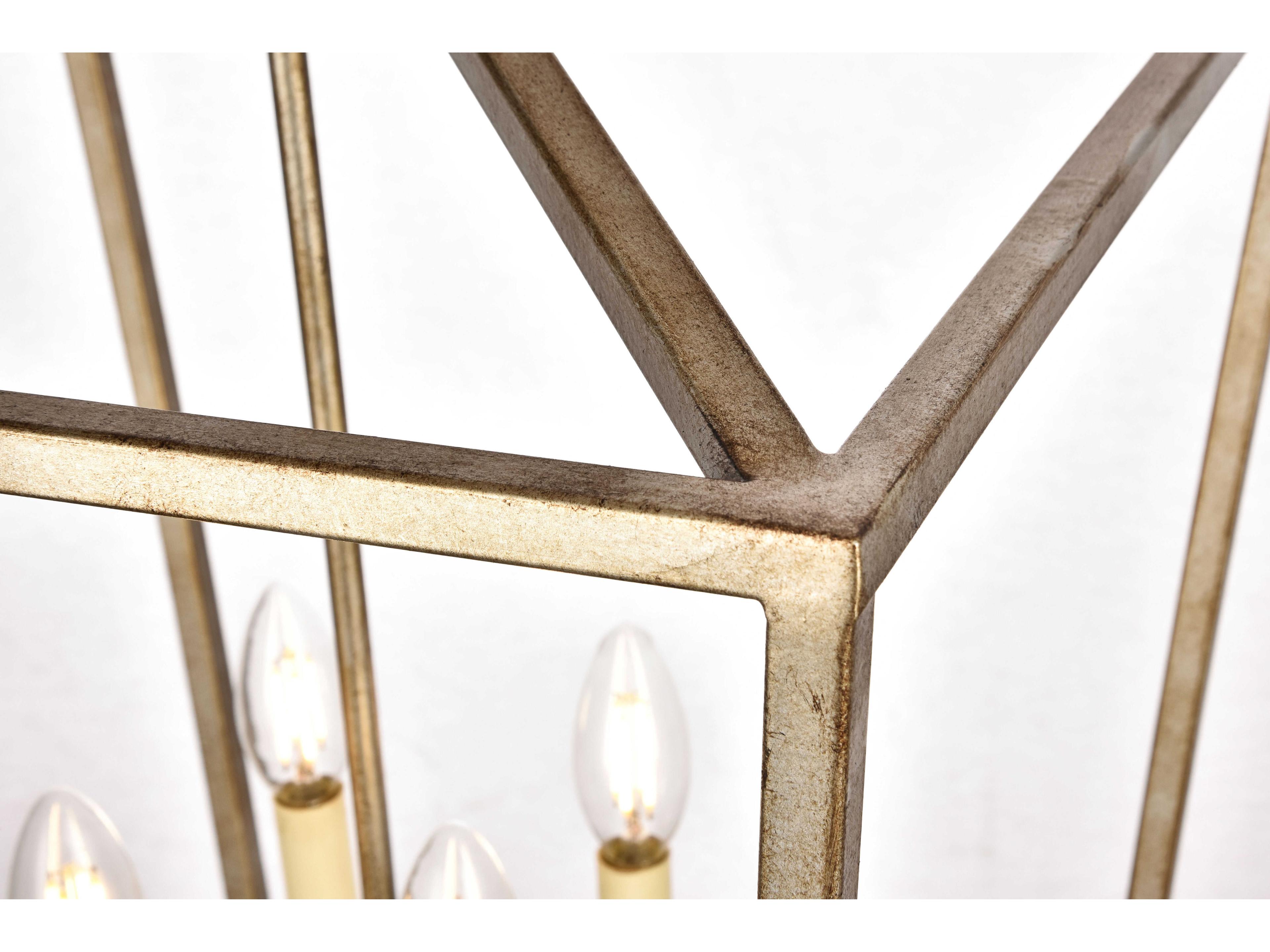 Elegant Lighting Maddox 4-Light Vintage Silver Chandelier