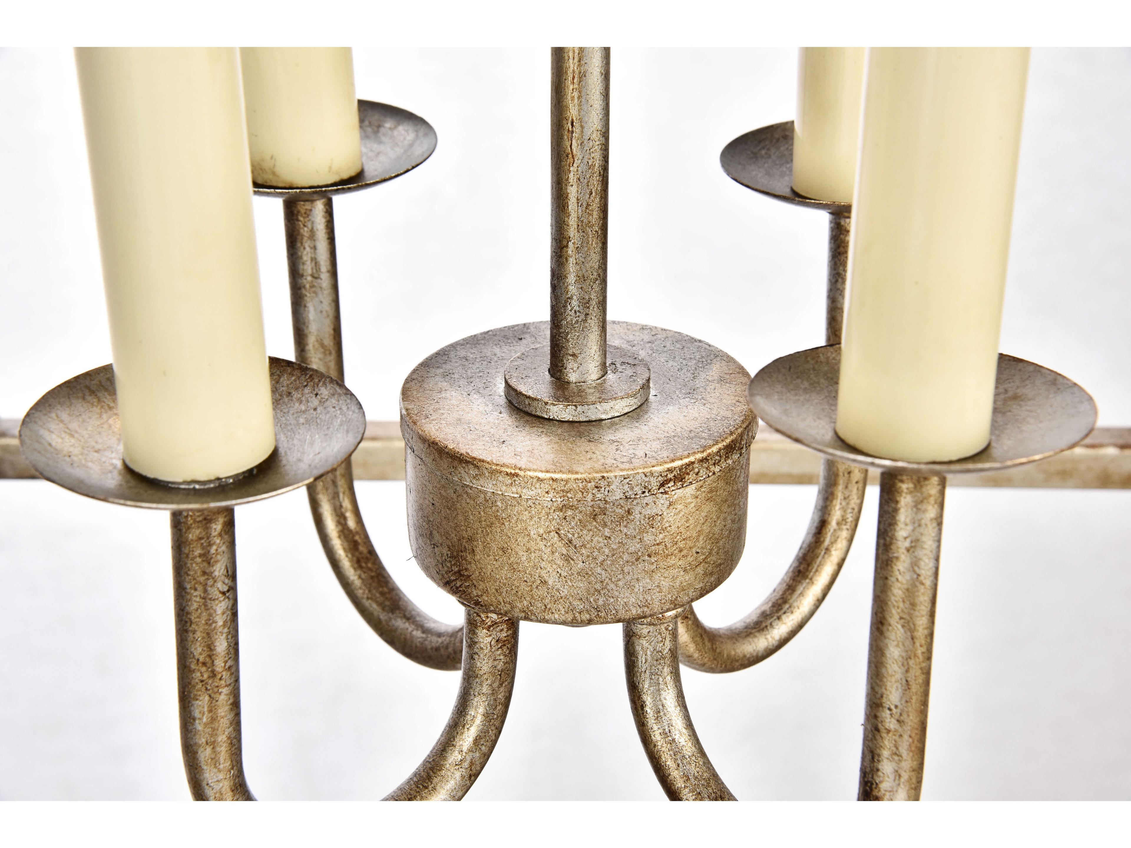 Elegant Lighting Maddox 4-Light Vintage Silver Chandelier