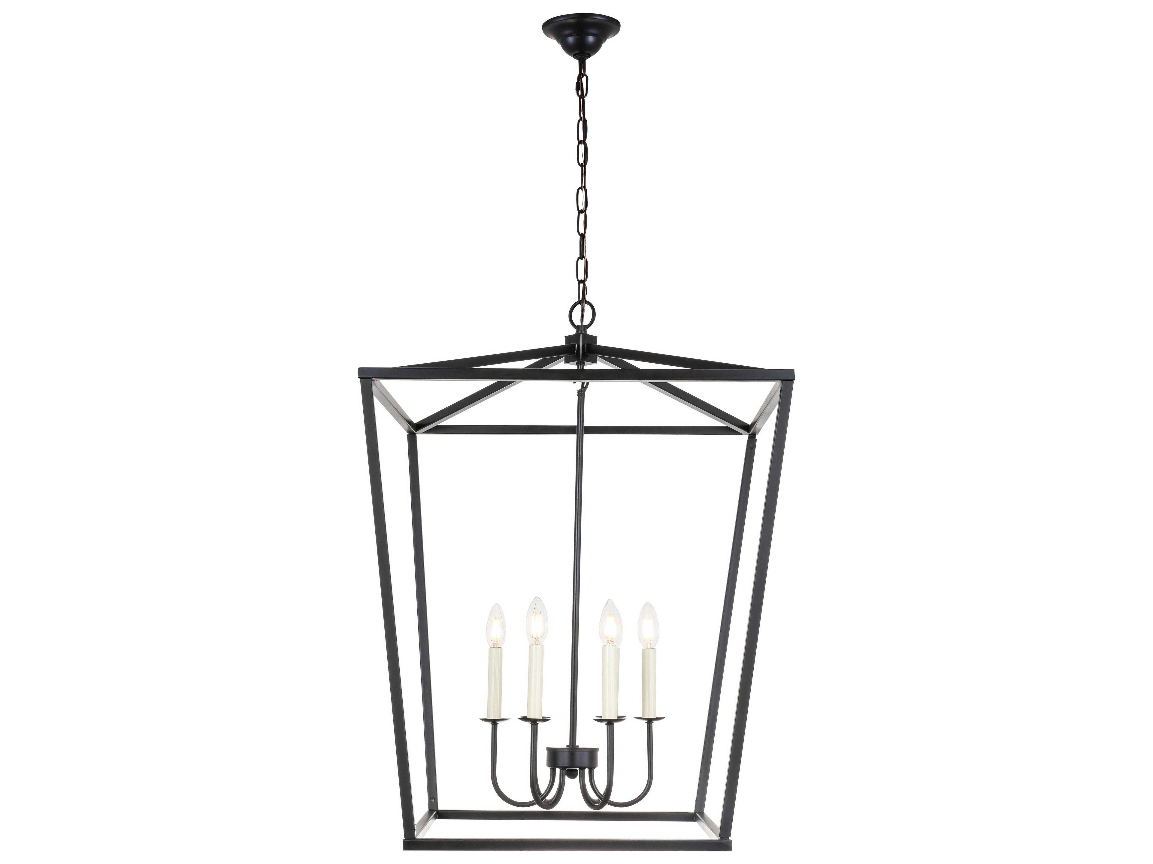 Elegant Lighting Maddox 6-Light Black Chandelier