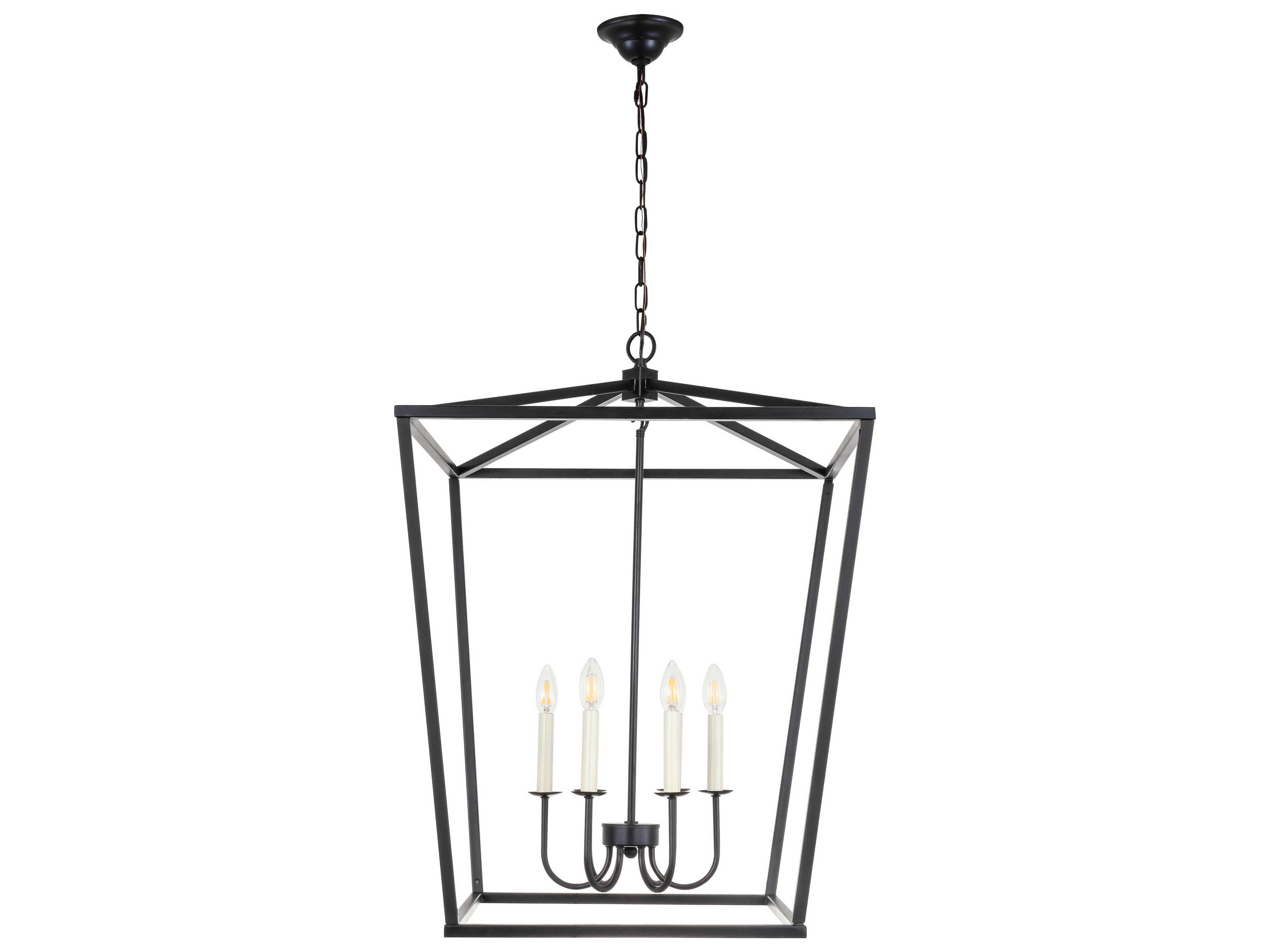 Elegant Lighting Maddox 6-Light Black Chandelier