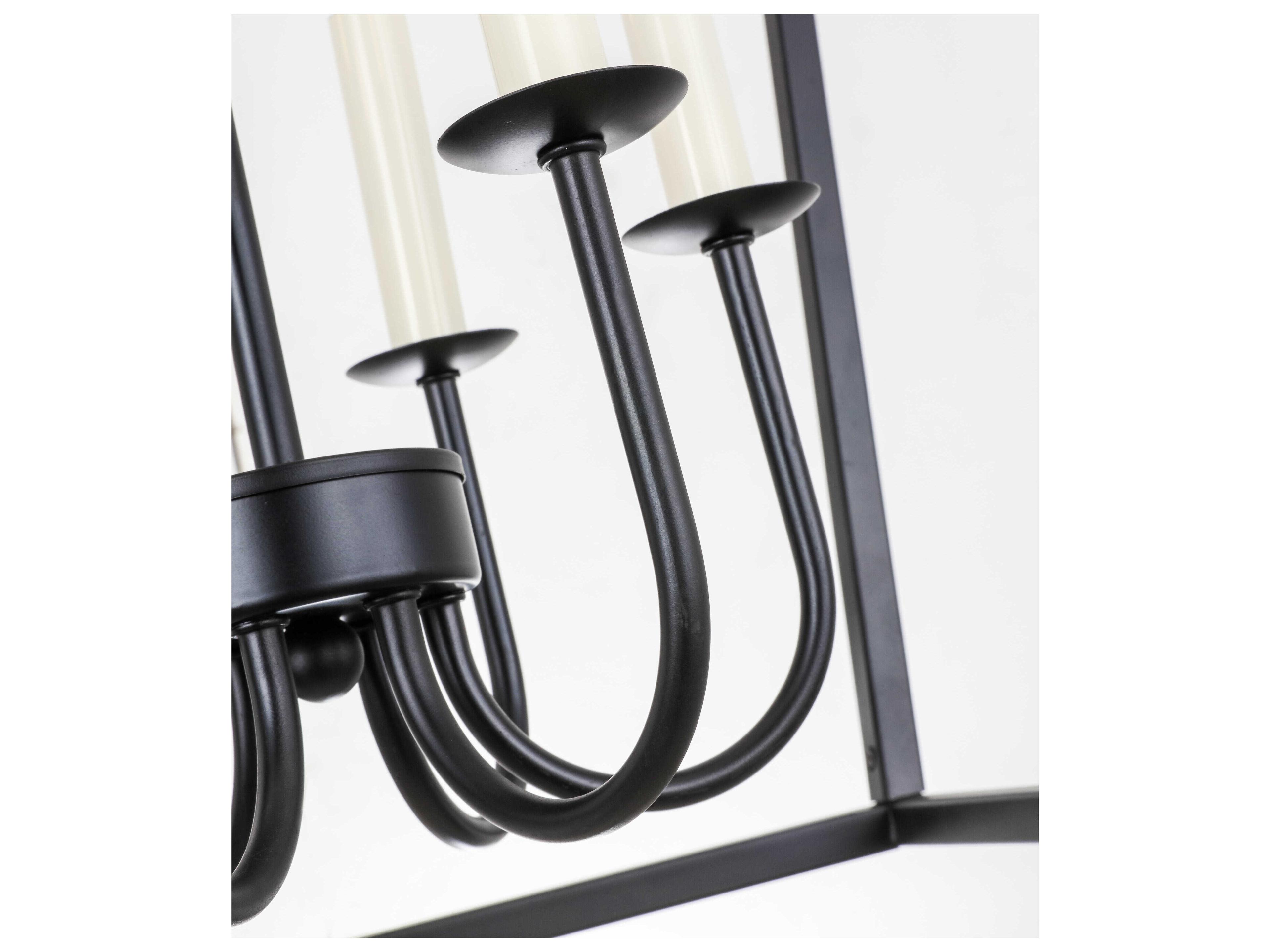 Elegant Lighting Maddox 6-Light Black Chandelier
