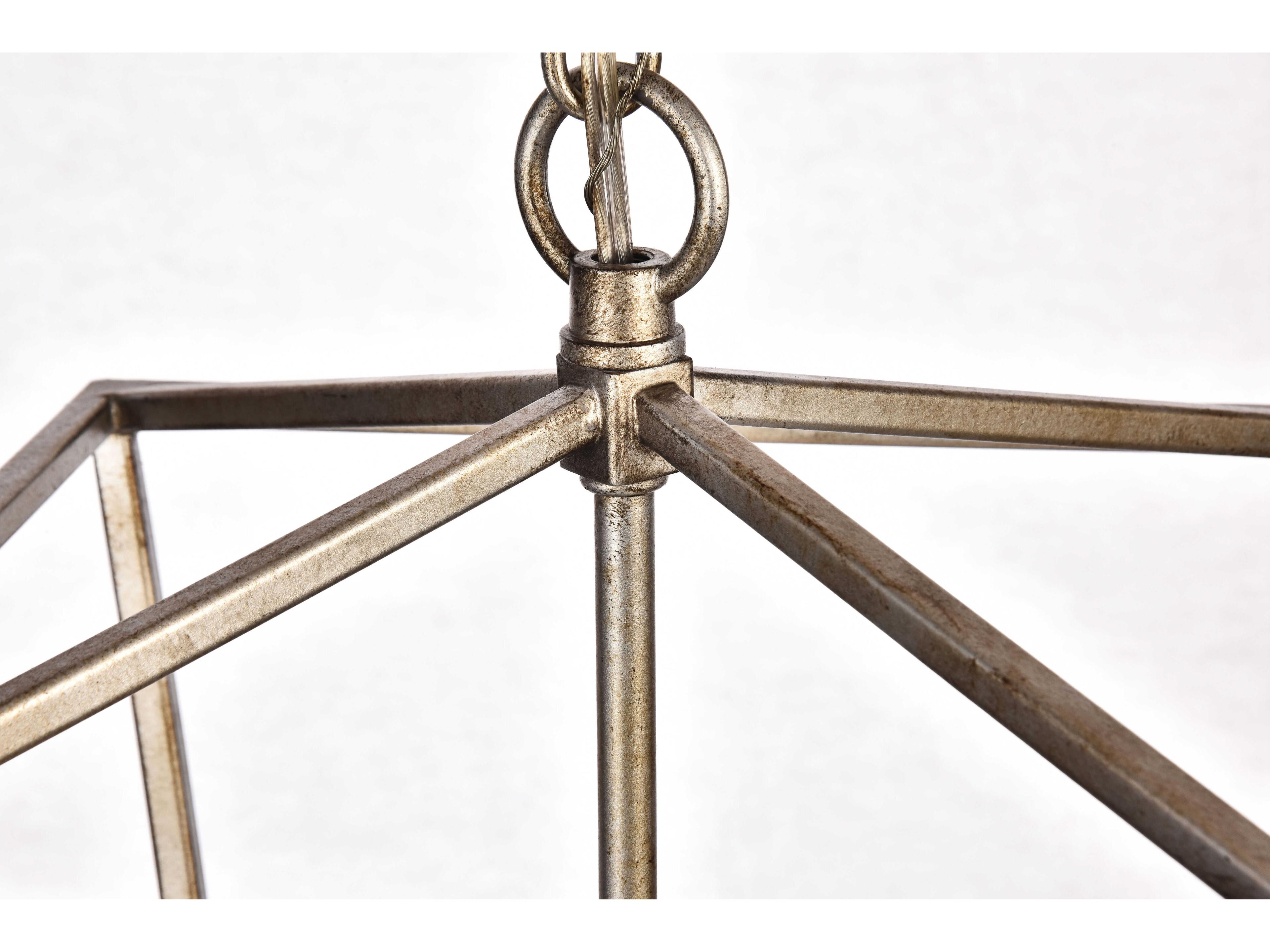 Elegant Lighting Maddox 1-Light Vintage Silver Mini Pendant