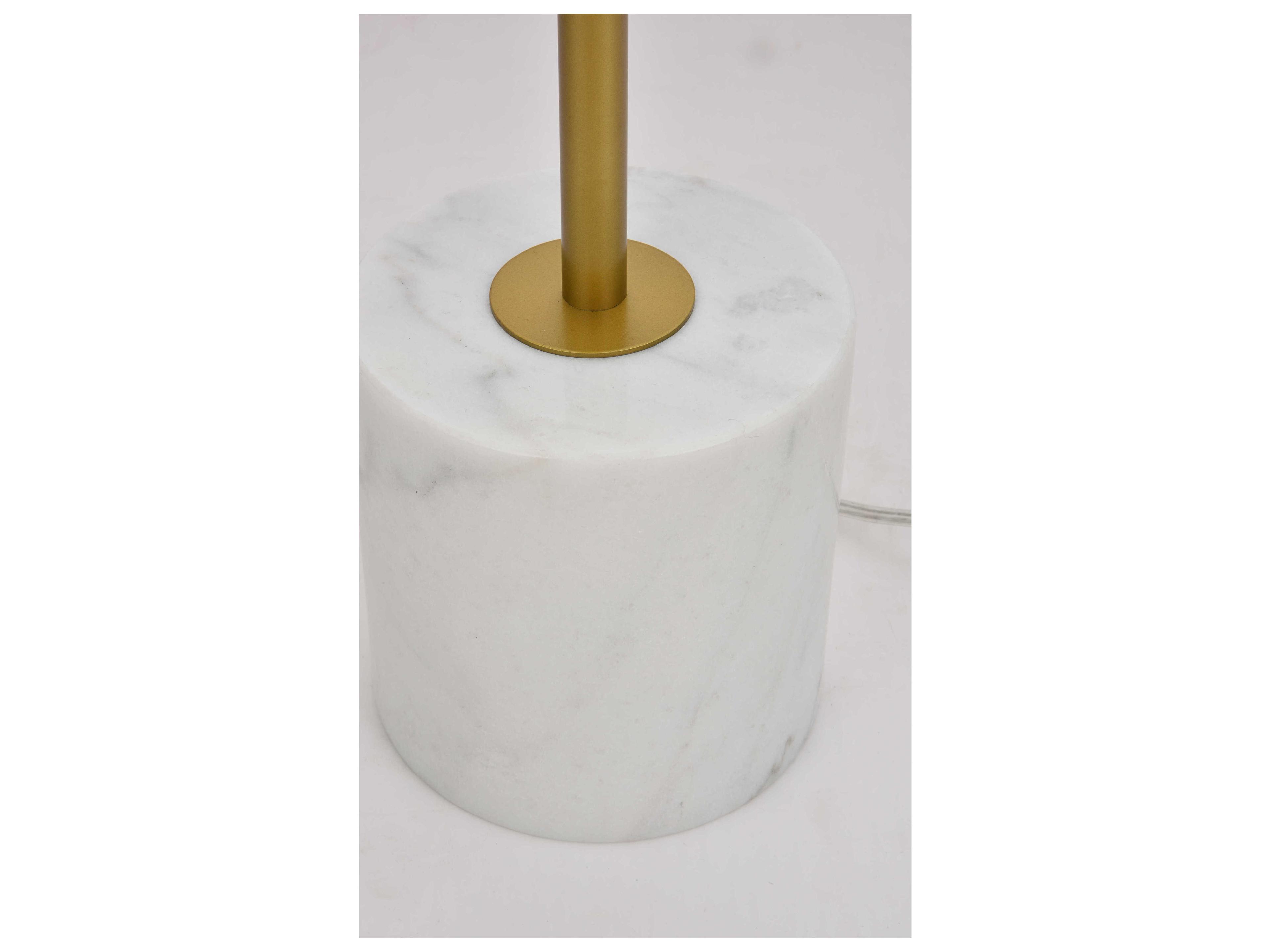 Elegant Lighting Eclipse Brass Glass Floor Lamp