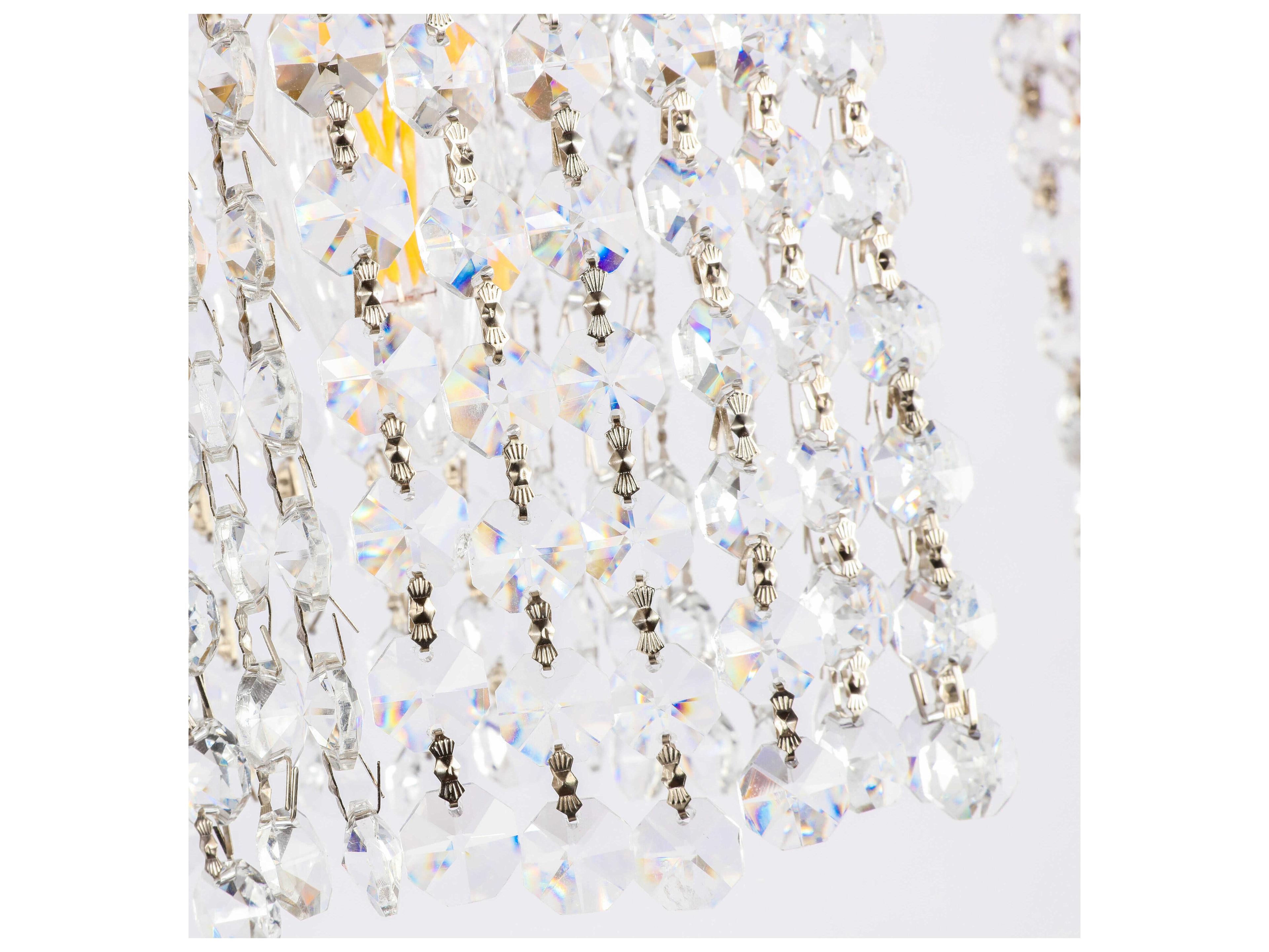 Elegant Lighting Phineas 1-Light Brass Crystal Wall Sconce