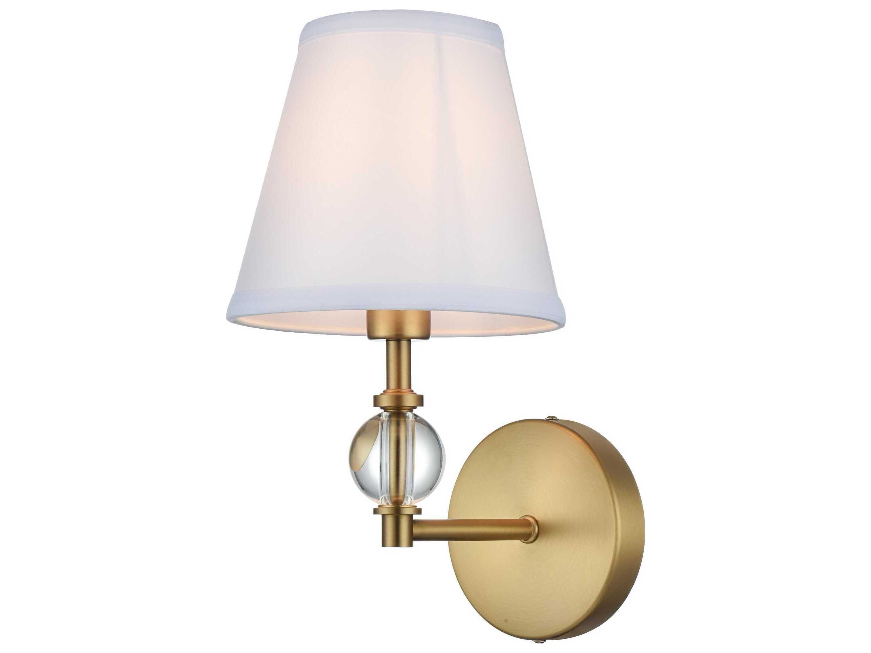 Elegant Lighting Bethany 1-Light Satin Gold Wall Sconce