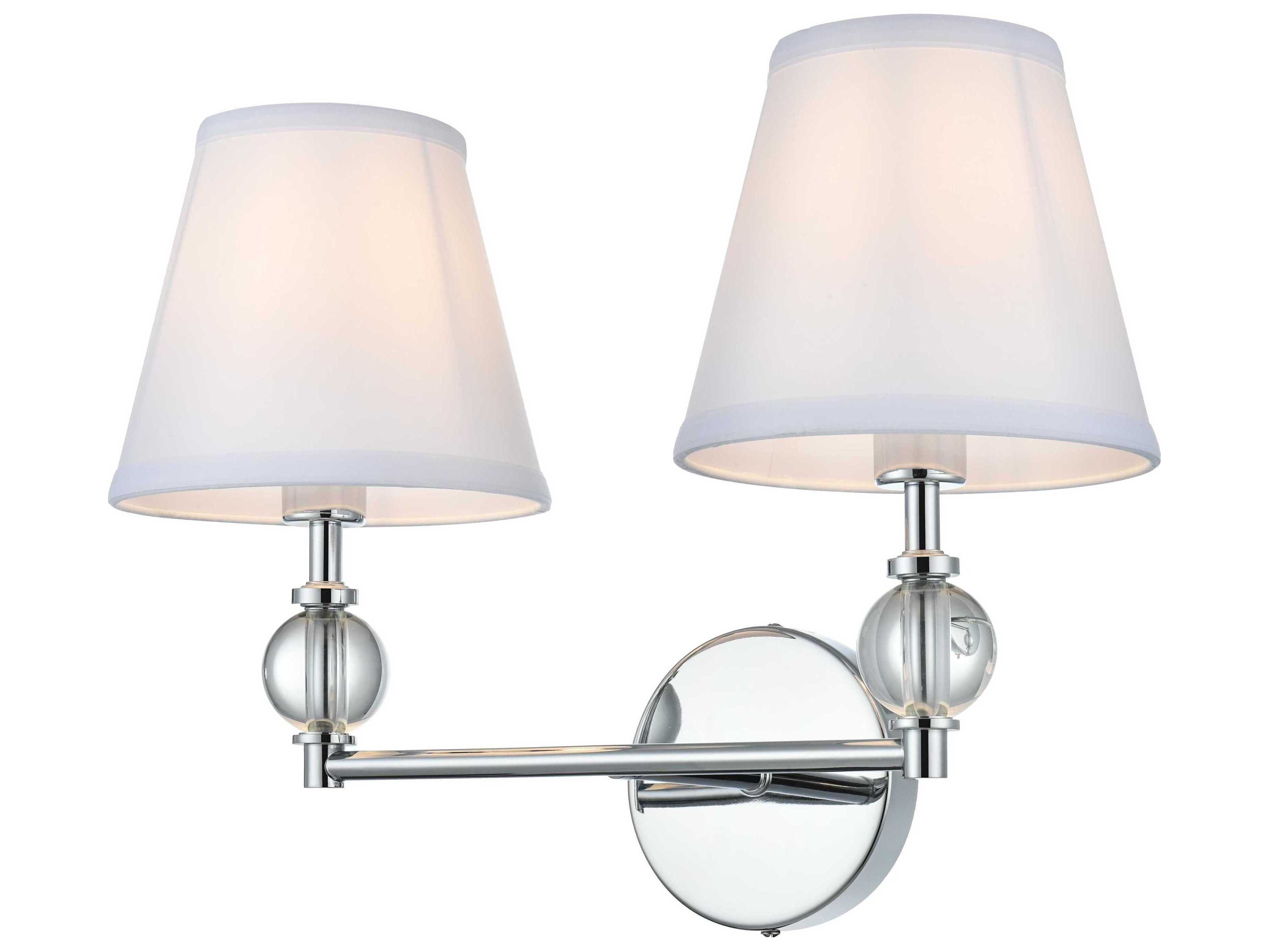 Elegant Lighting Bethany 2-Light Chrome Vanity Light
