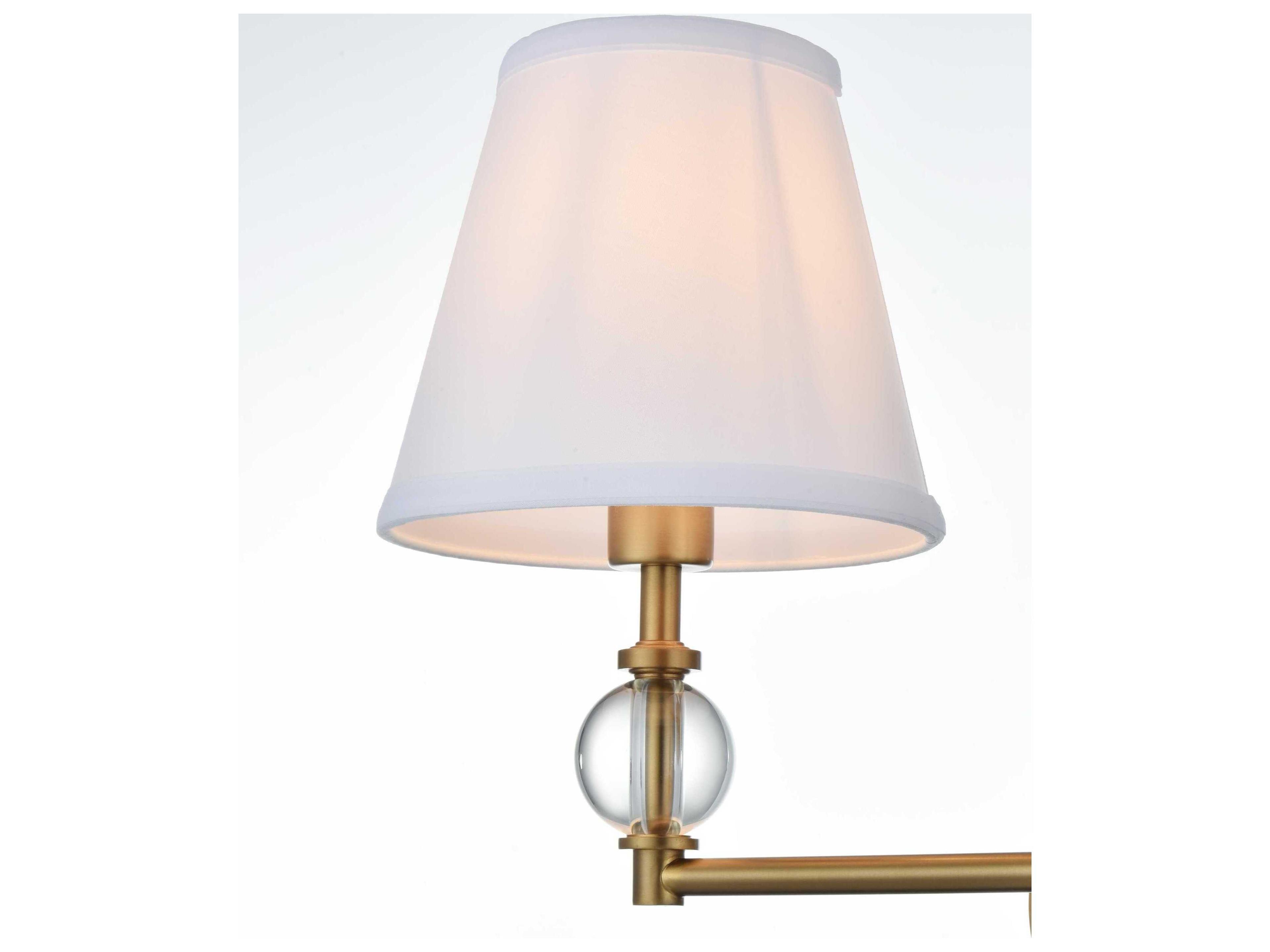 Elegant Lighting Bethany 2-Light Satin Gold Vanity Light