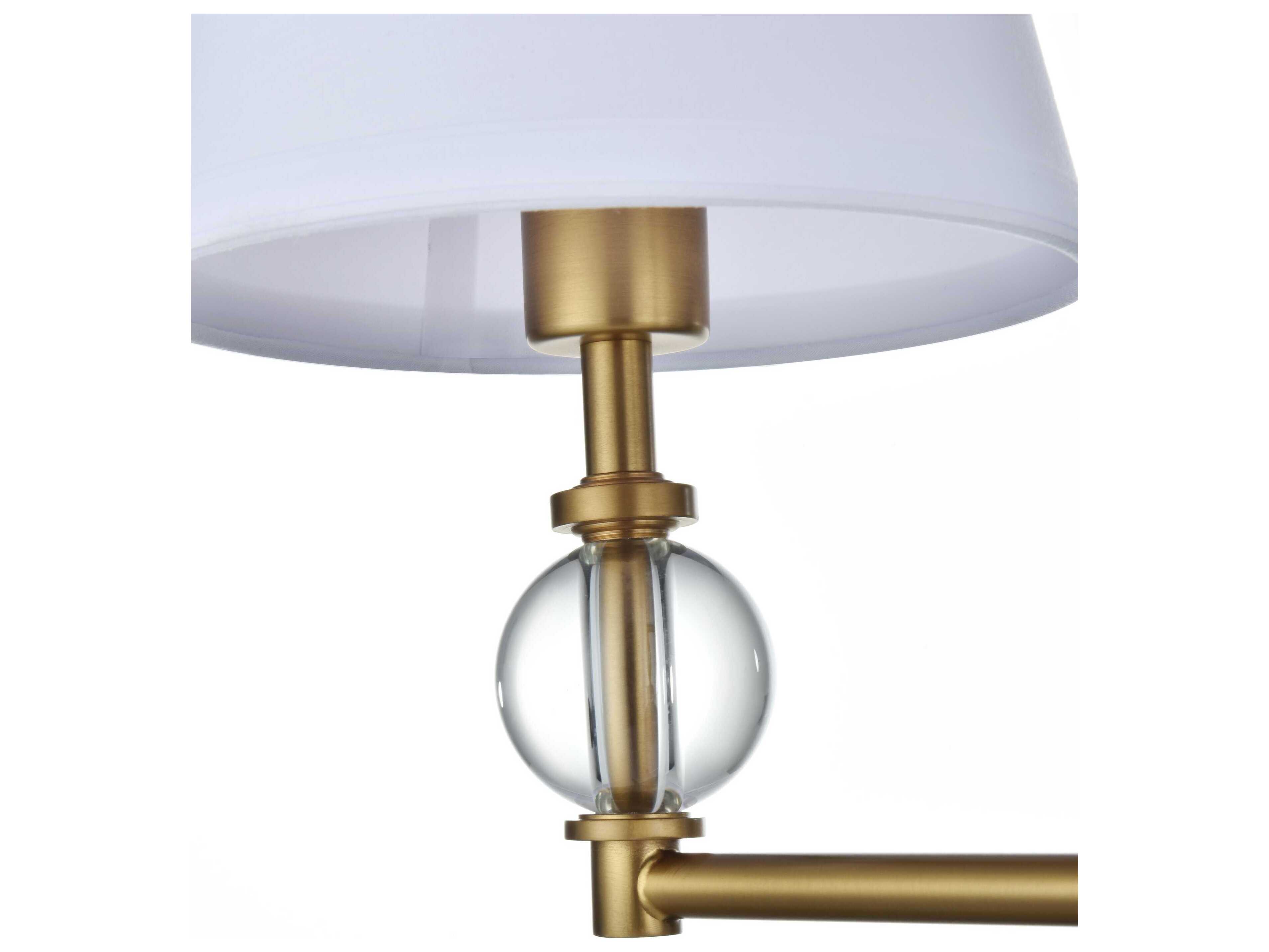 Elegant Lighting Bethany 2-Light Satin Gold Vanity Light