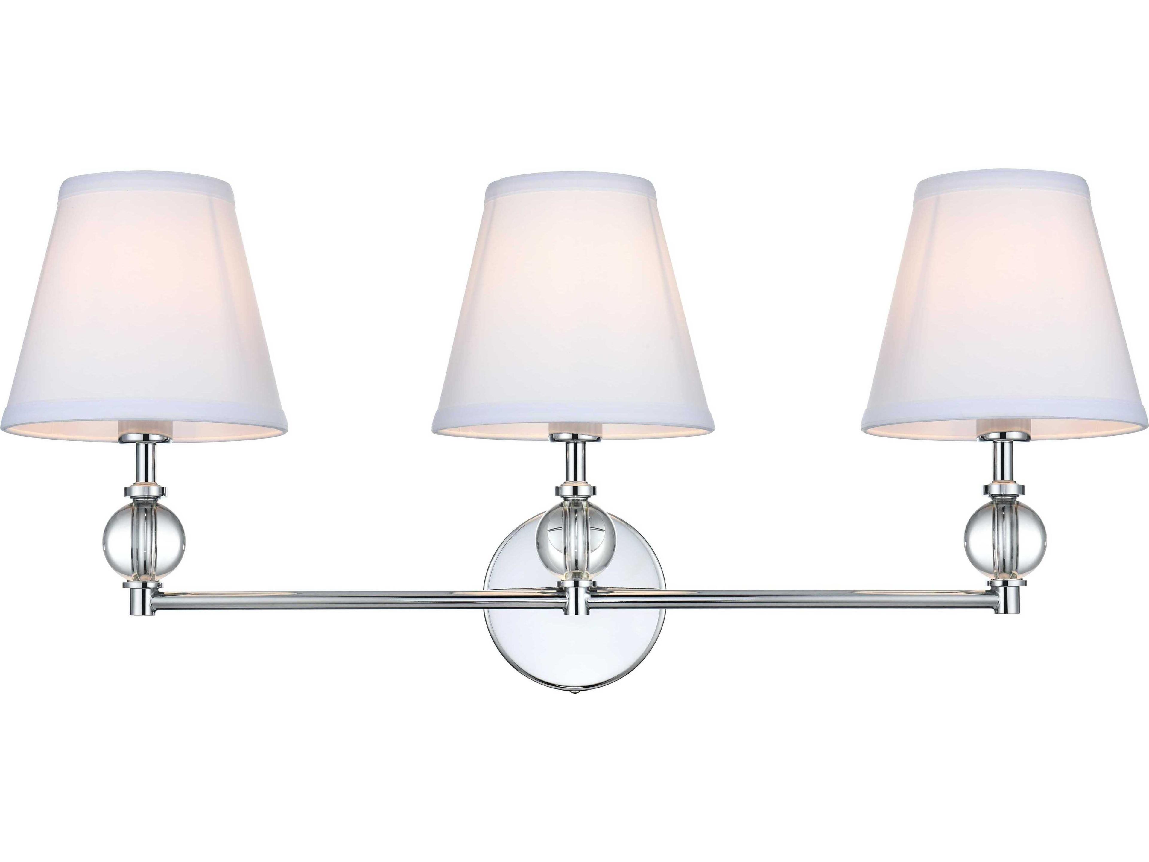 Elegant Lighting Bethany 3-Light Chrome Vanity Light