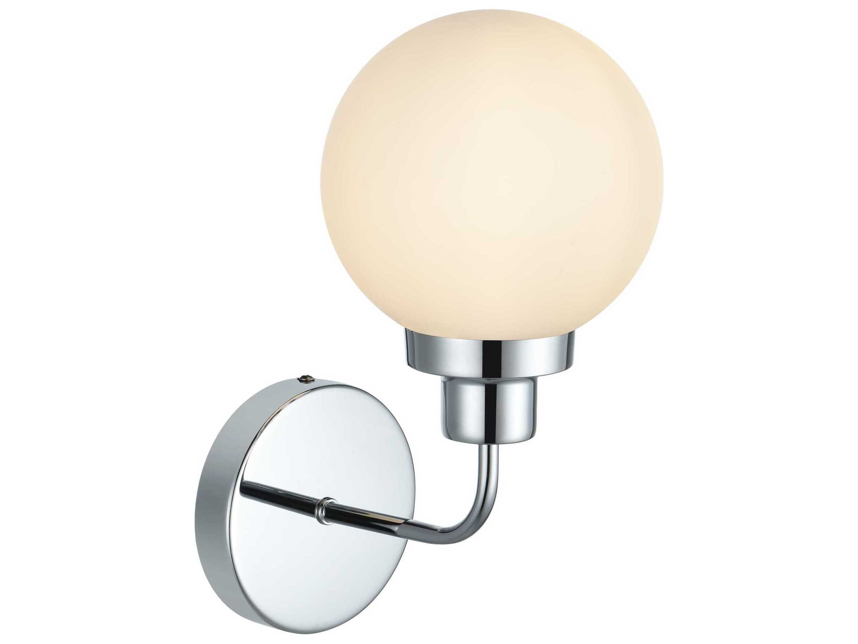 Elegant Lighting Hanson 1-Light Chrome Wall Sconce