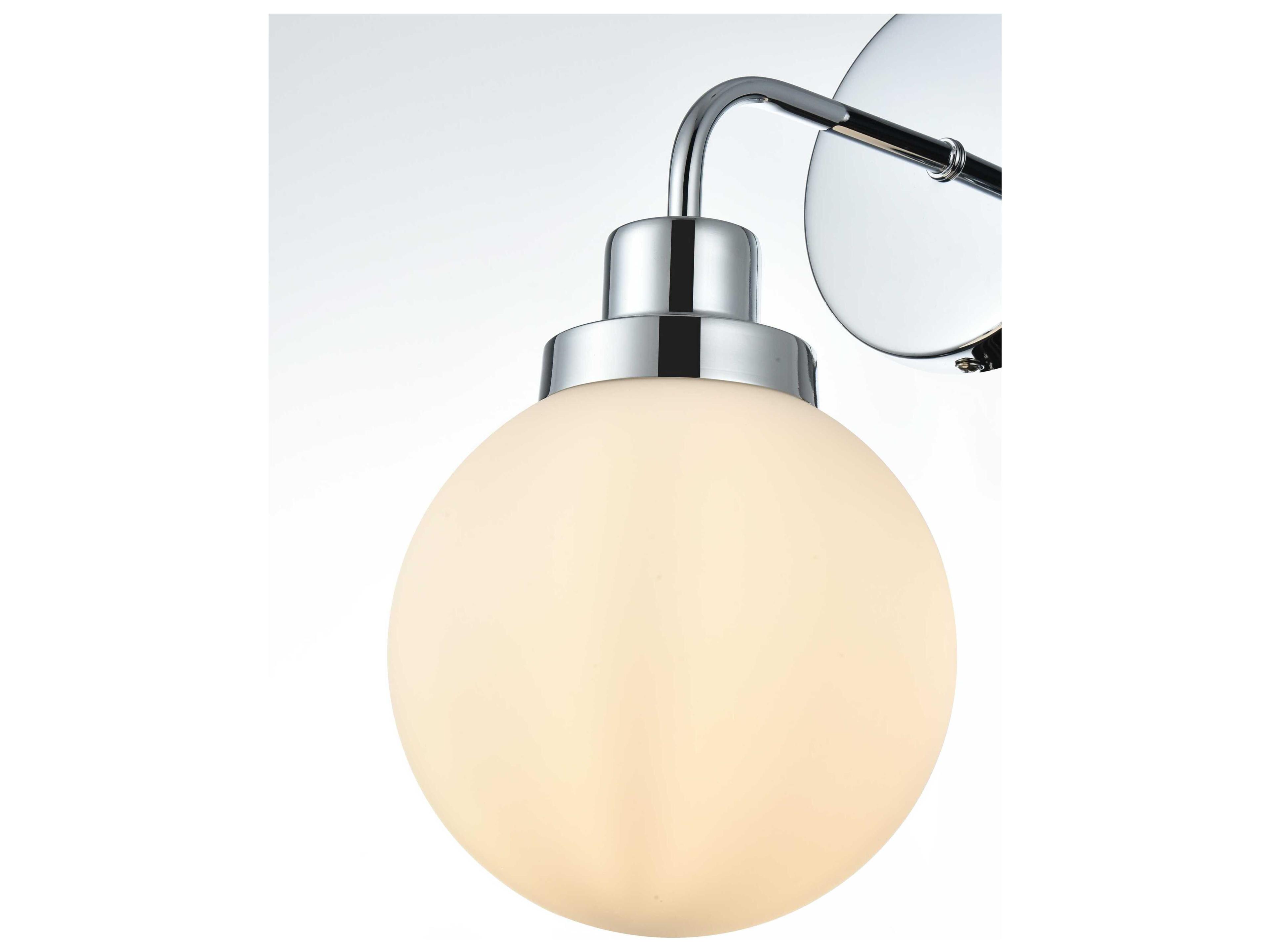 Elegant Lighting Hanson 1-Light Chrome Wall Sconce