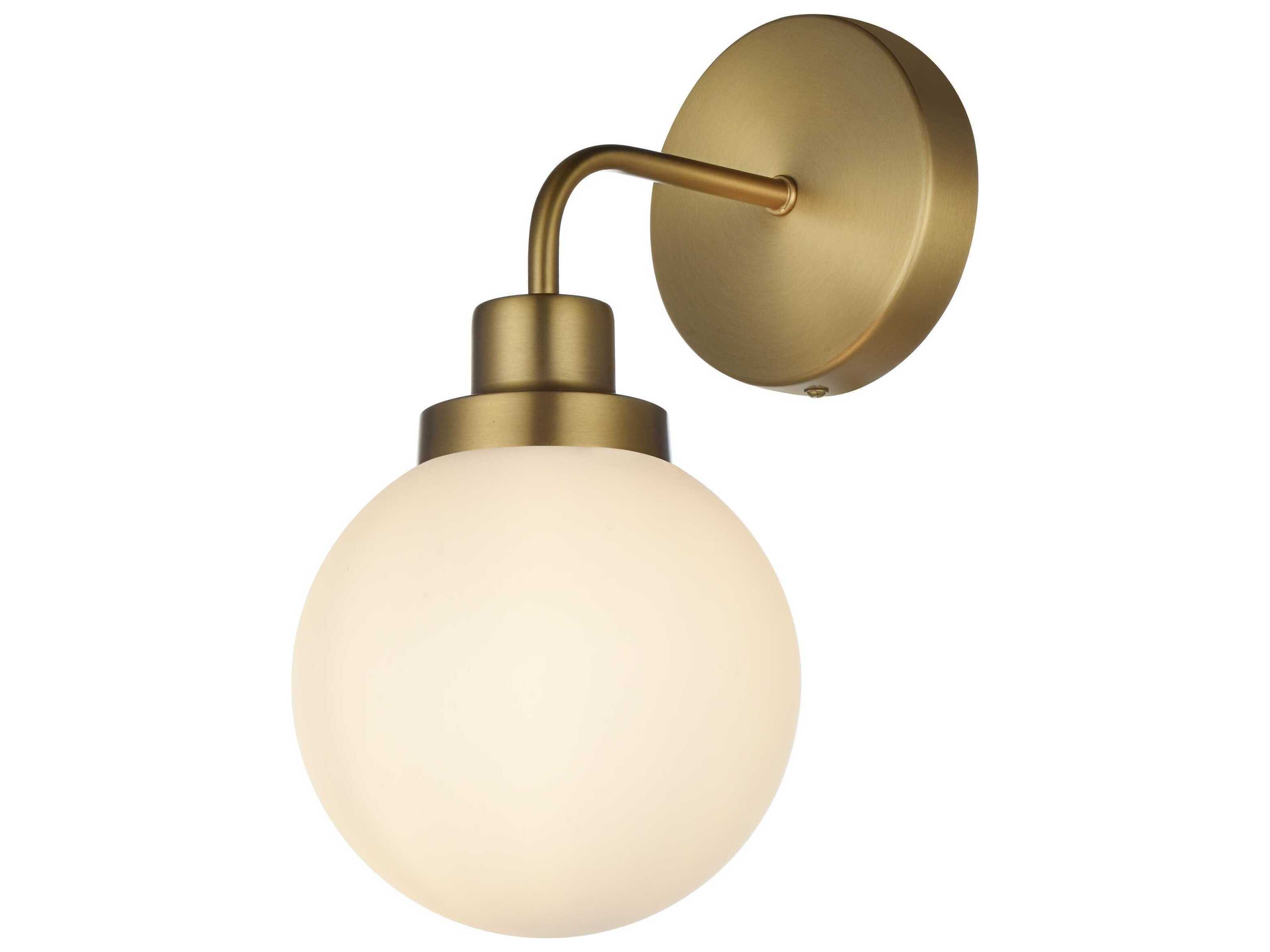 Elegant Lighting Hanson 1-Light Satin Gold Wall Sconce