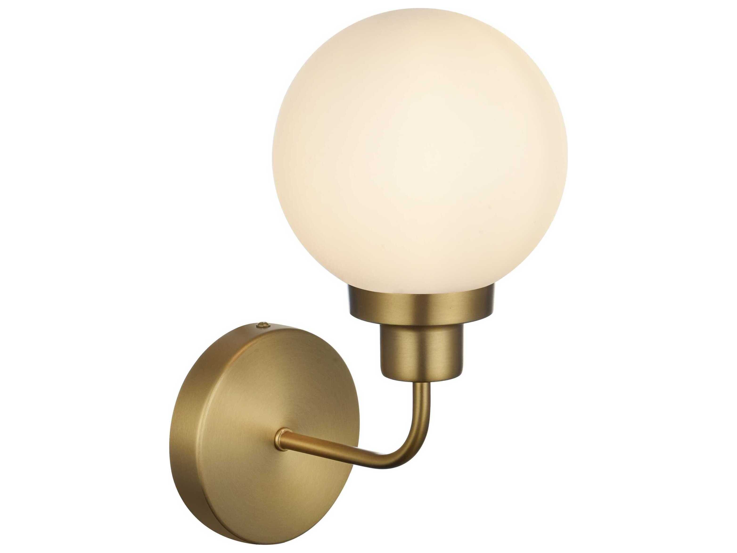 Elegant Lighting Hanson 1-Light Satin Gold Wall Sconce