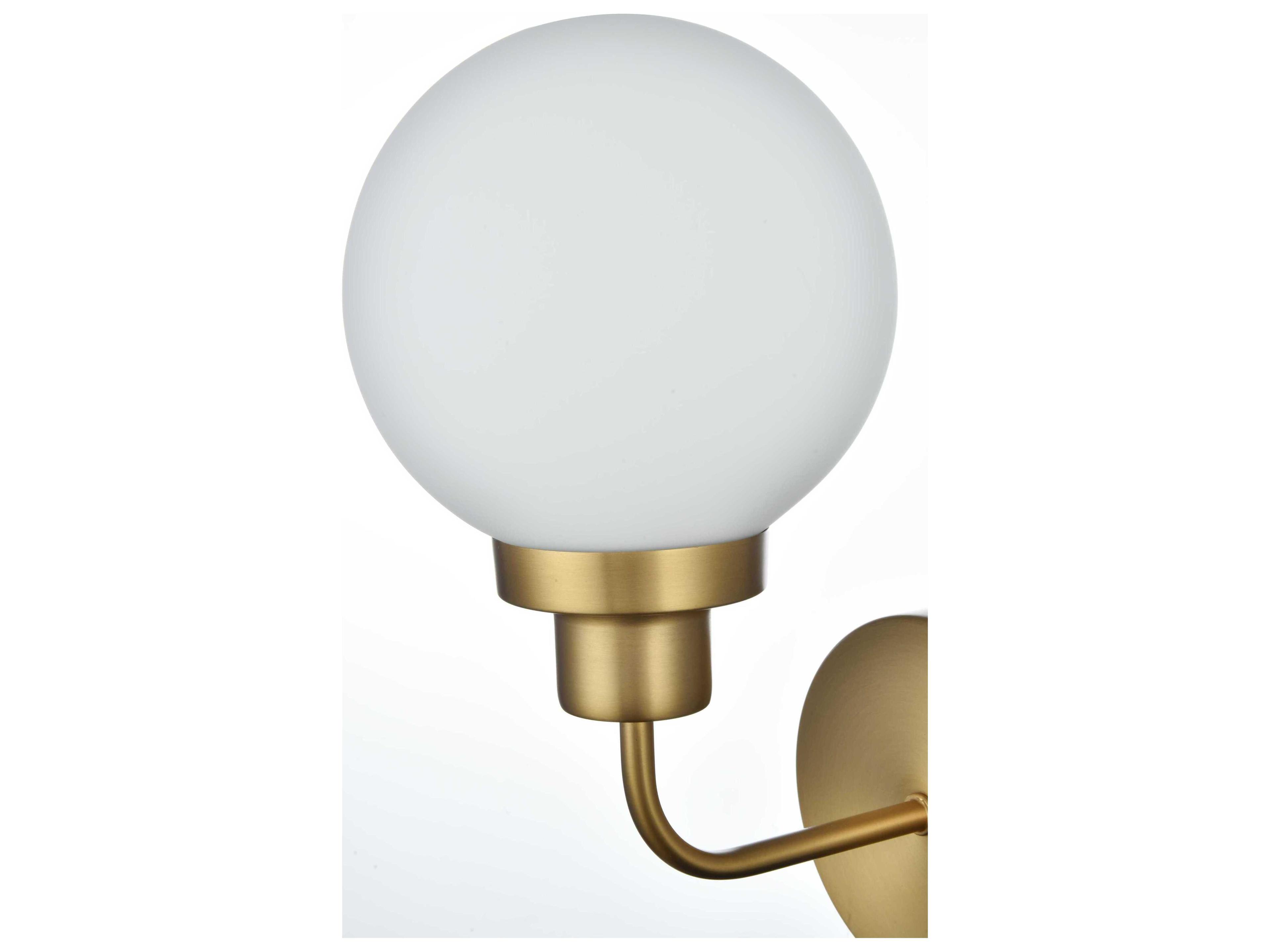 Elegant Lighting Hanson 1-Light Satin Gold Wall Sconce