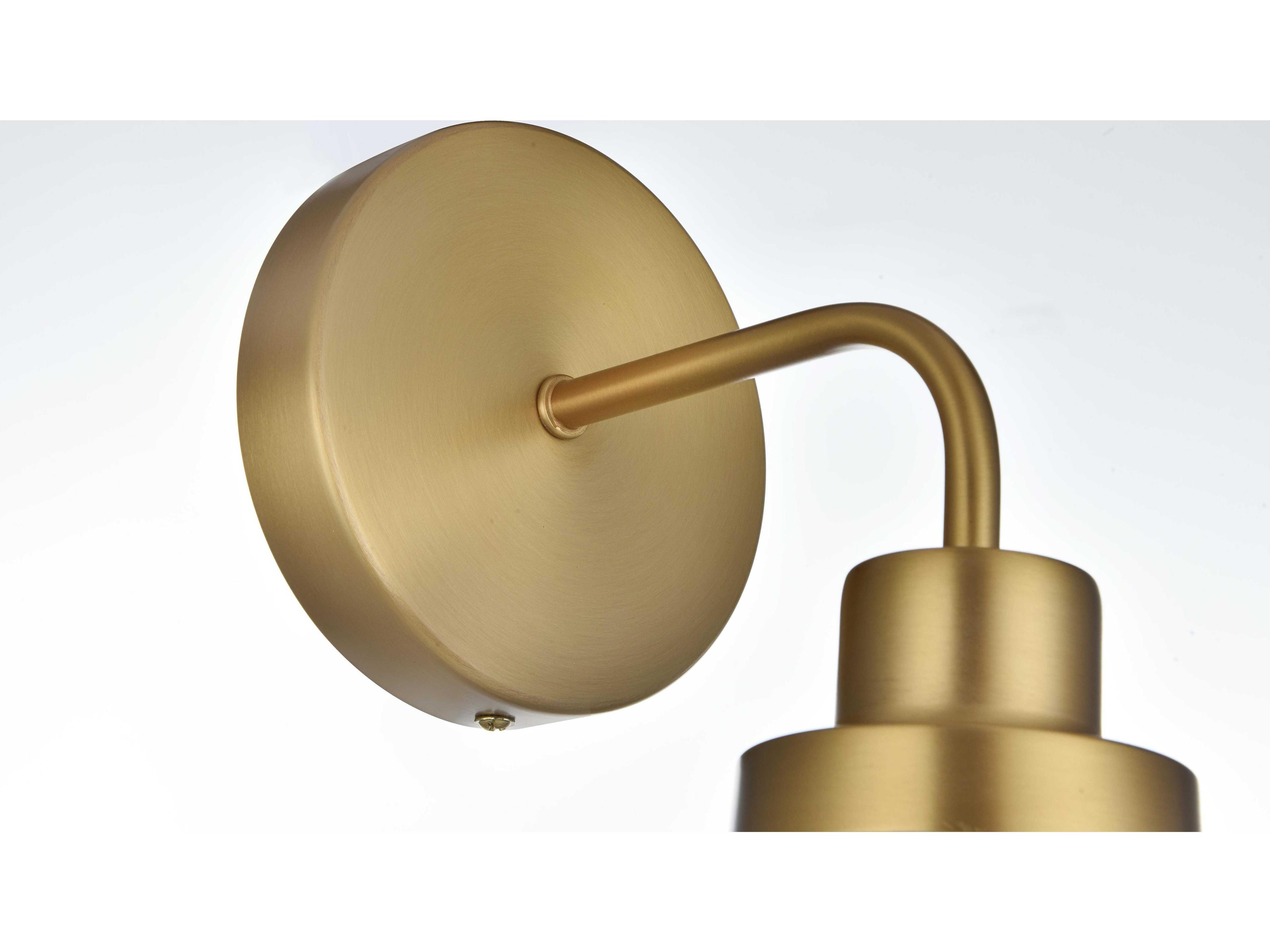 Elegant Lighting Hanson 1-Light Satin Gold Wall Sconce
