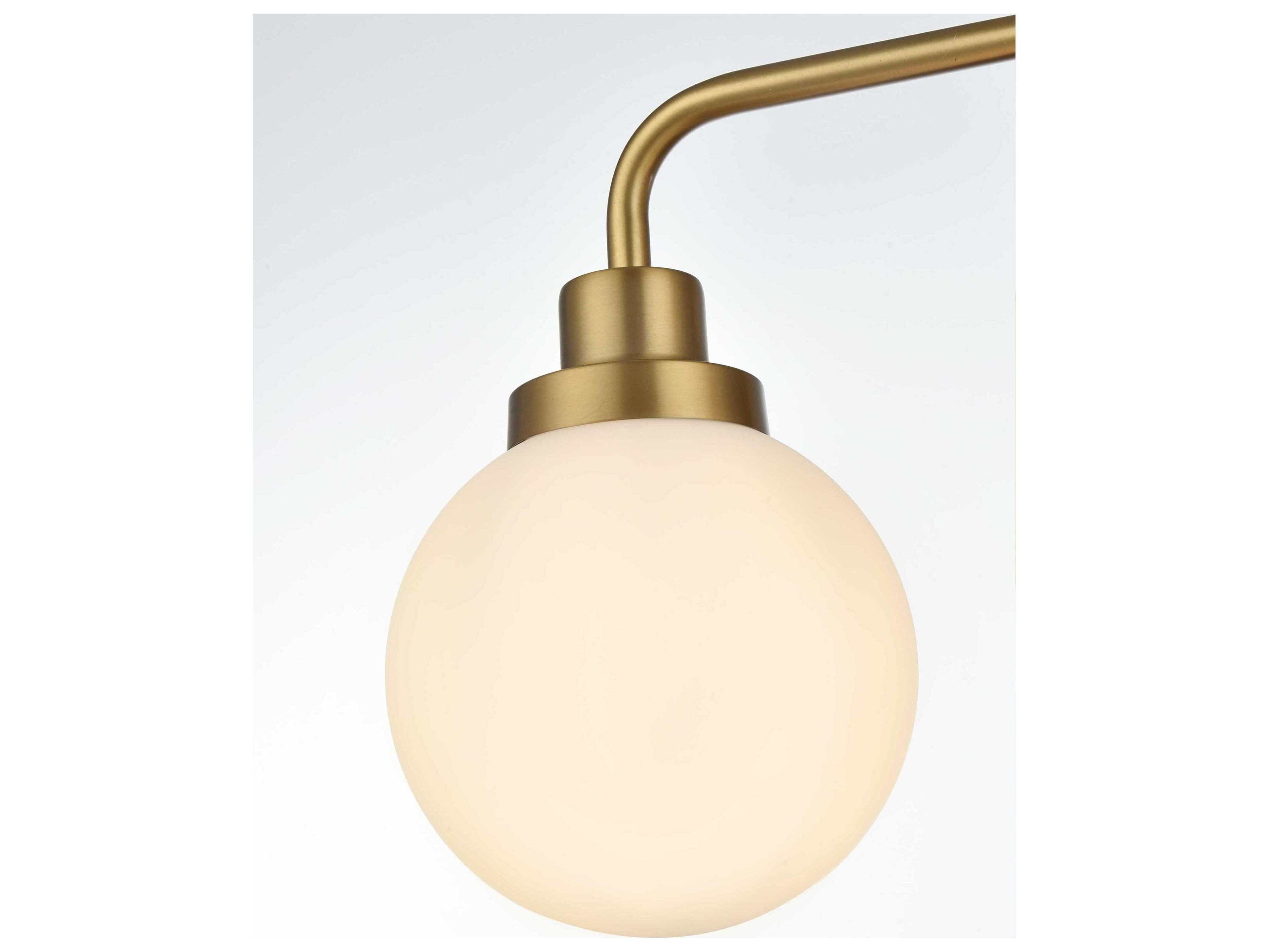 Elegant Lighting Hanson 3-Light Satin Gold Vanity Light