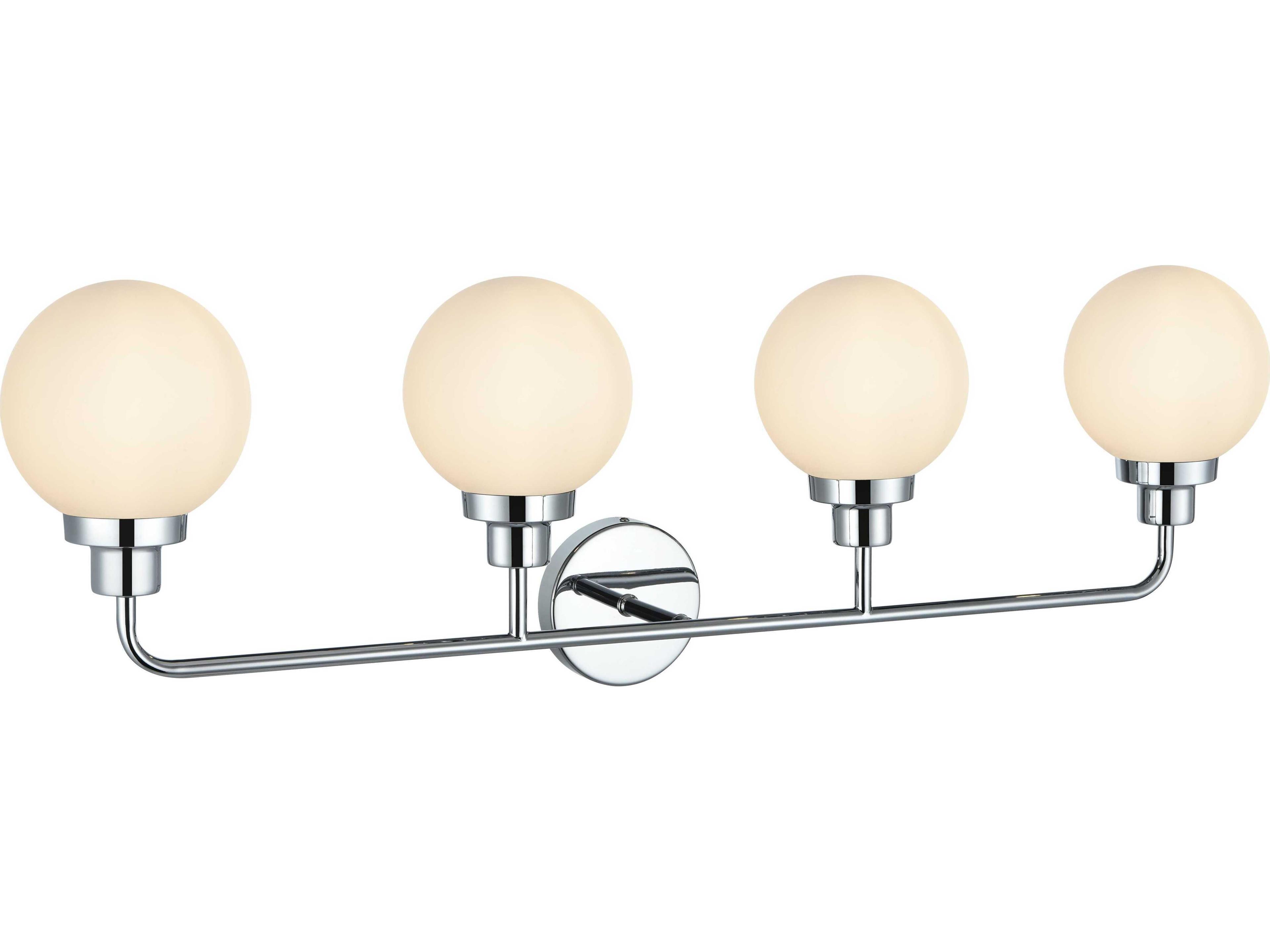 Elegant Lighting Hanson 4-Light Chrome Vanity Light